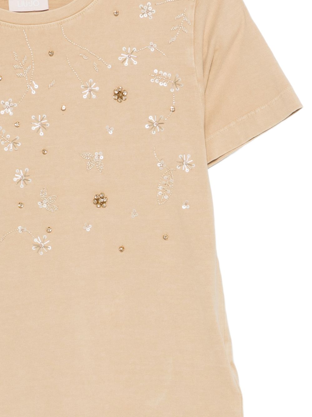 Liu Jo T-shirts and Polos Beige WA6360J3885P9253 (LIU•JO / Tシャツ・カットソー ) | LIU•JO (リュー・ジョー)(1)