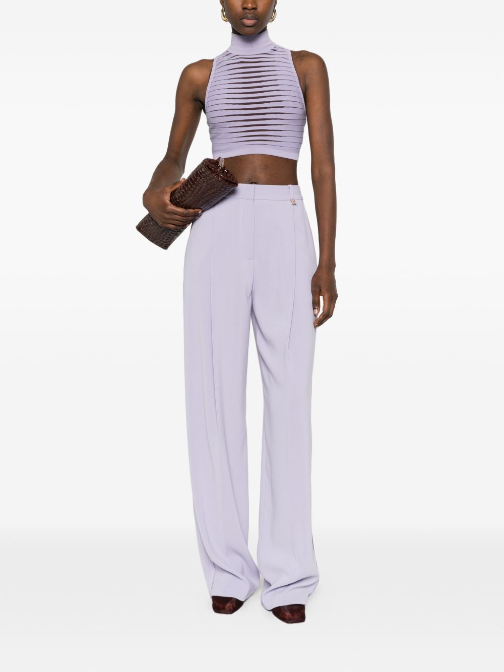 Elisabetta Franchi Trousers Lilac PA16761E2EV7 (Elisabetta Franchi / パンツ ) | Elisabetta Franchi (エリザベッタ フランキ)(2)