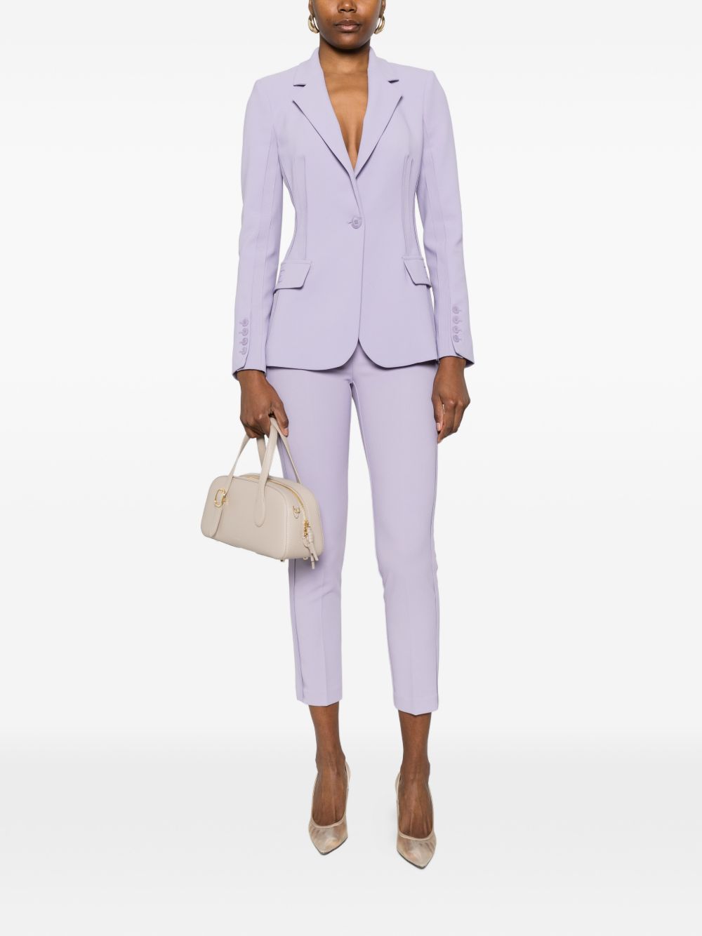 Elisabetta Franchi Trousers Lilac PA17061E2EV7 (Elisabetta Franchi / パンツ ) | Elisabetta Franchi (エリザベッタ フランキ)(3)