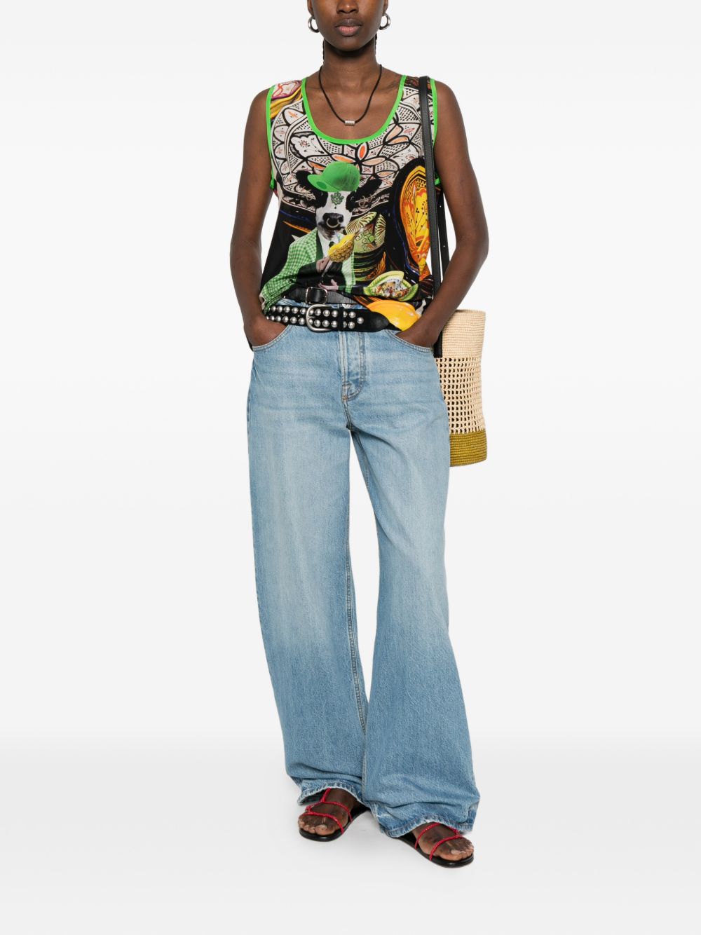 THE ARTISTYLIST Top MultiColour COWTOPMLT (The Artistylist / タンクトップ・キャミソール ) | The Artistylist (ジ アートスタイリスト)(3)