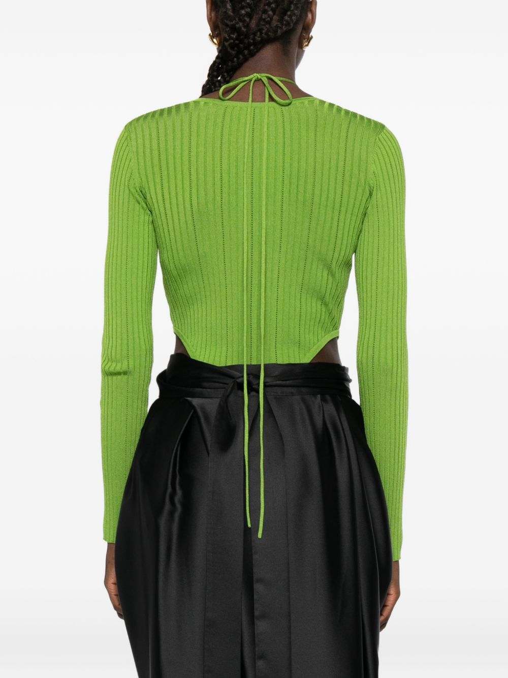 Elisabetta Franchi Top Green BK83S61E2EV3 (Elisabetta Franchi / ボディスーツ ) | Elisabetta Franchi (エリザベッタ フランキ)(2)