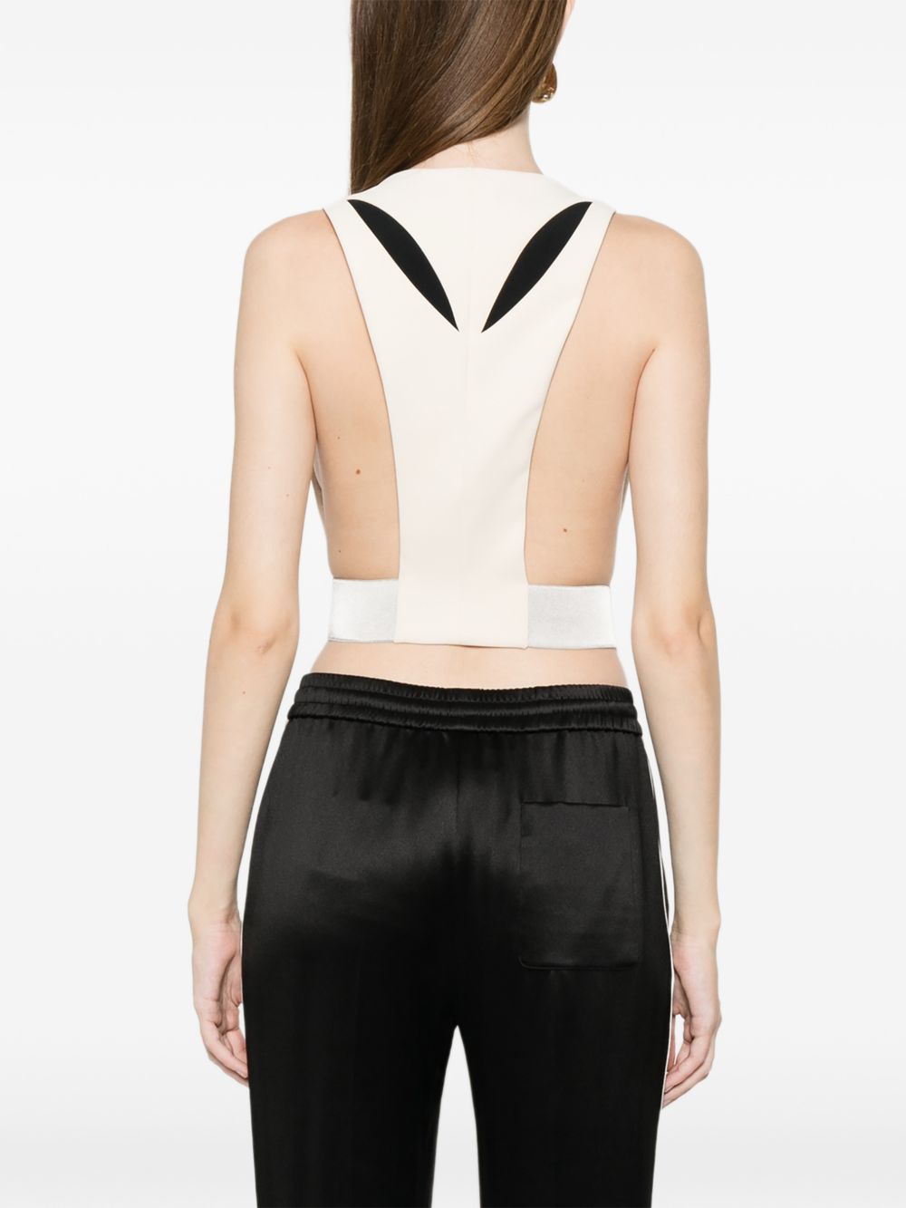 Elisabetta Franchi Jackets Cream GL00461E2E84 (Elisabetta Franchi / ベスト ) | Elisabetta Franchi (エリザベッタ フランキ)(3)