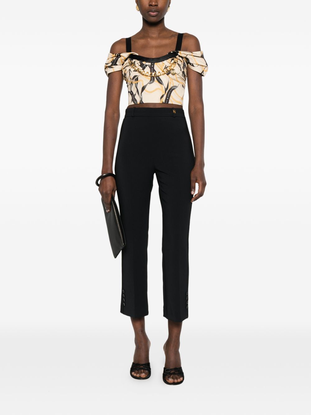 Elisabetta Franchi Top Beige TO04561E2045 (Elisabetta Franchi / タンクトップ・キャミソール ) | Elisabetta Franchi (エリザベッタ フランキ)(1)