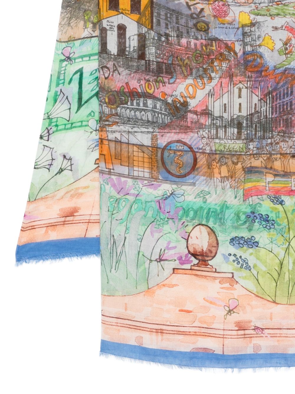 Faliero Sarti Scarfs MultiColour E262068MILANO1300 (Faliero Sarti / スカーフ・マフラー ) | Faliero Sarti (ファリエロ サルティ)(2)