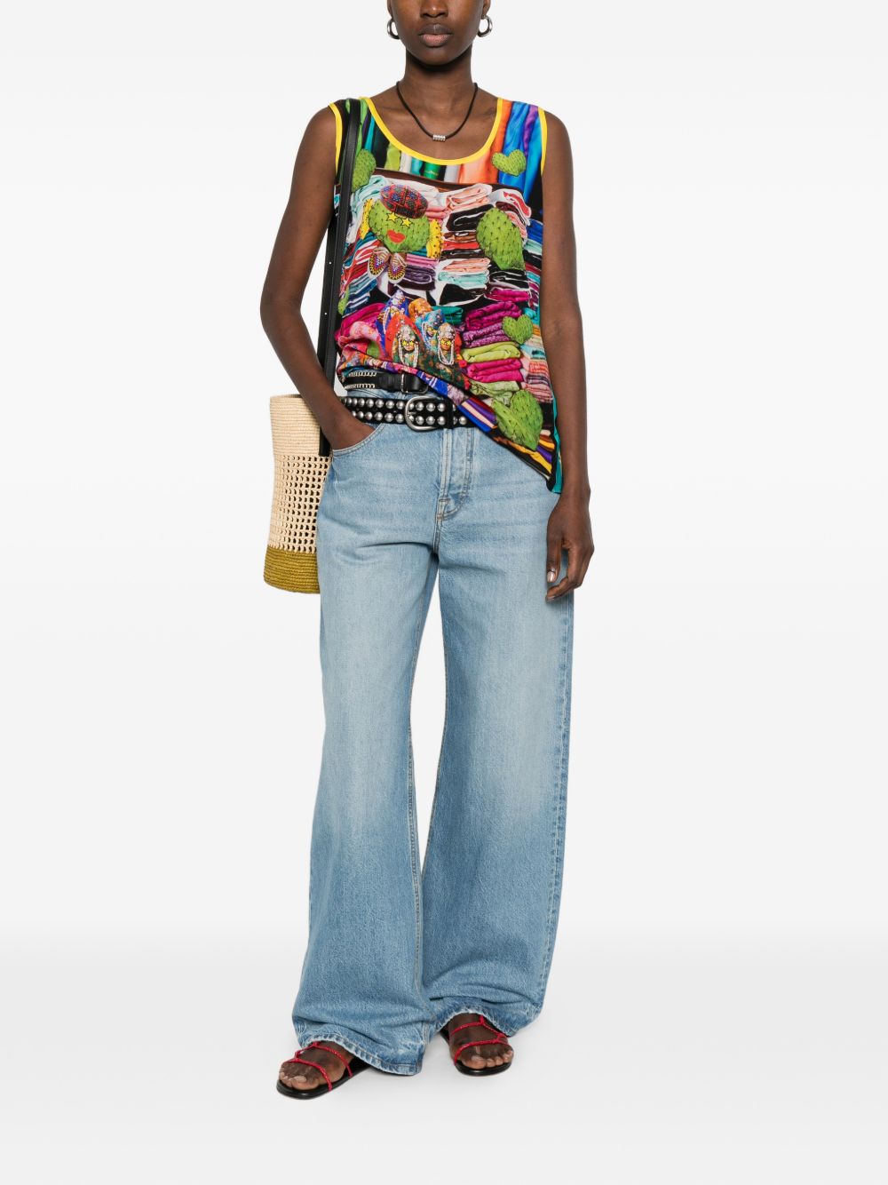 THE ARTISTYLIST Top MultiColour CACTUSTOPMLT (The Artistylist / タンクトップ・キャミソール ) | The Artistylist (ジ アートスタイリスト)(1)