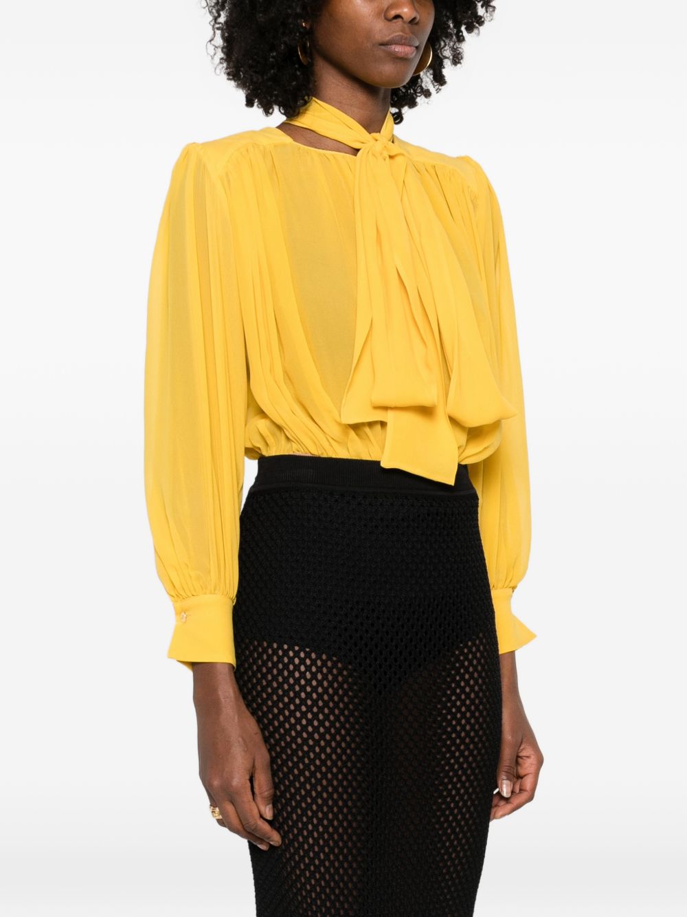 Elisabetta Franchi Shirts Yellow CB00661E2EV4 (Elisabetta Franchi / ボディスーツ ) | Elisabetta Franchi (エリザベッタ フランキ)(2)