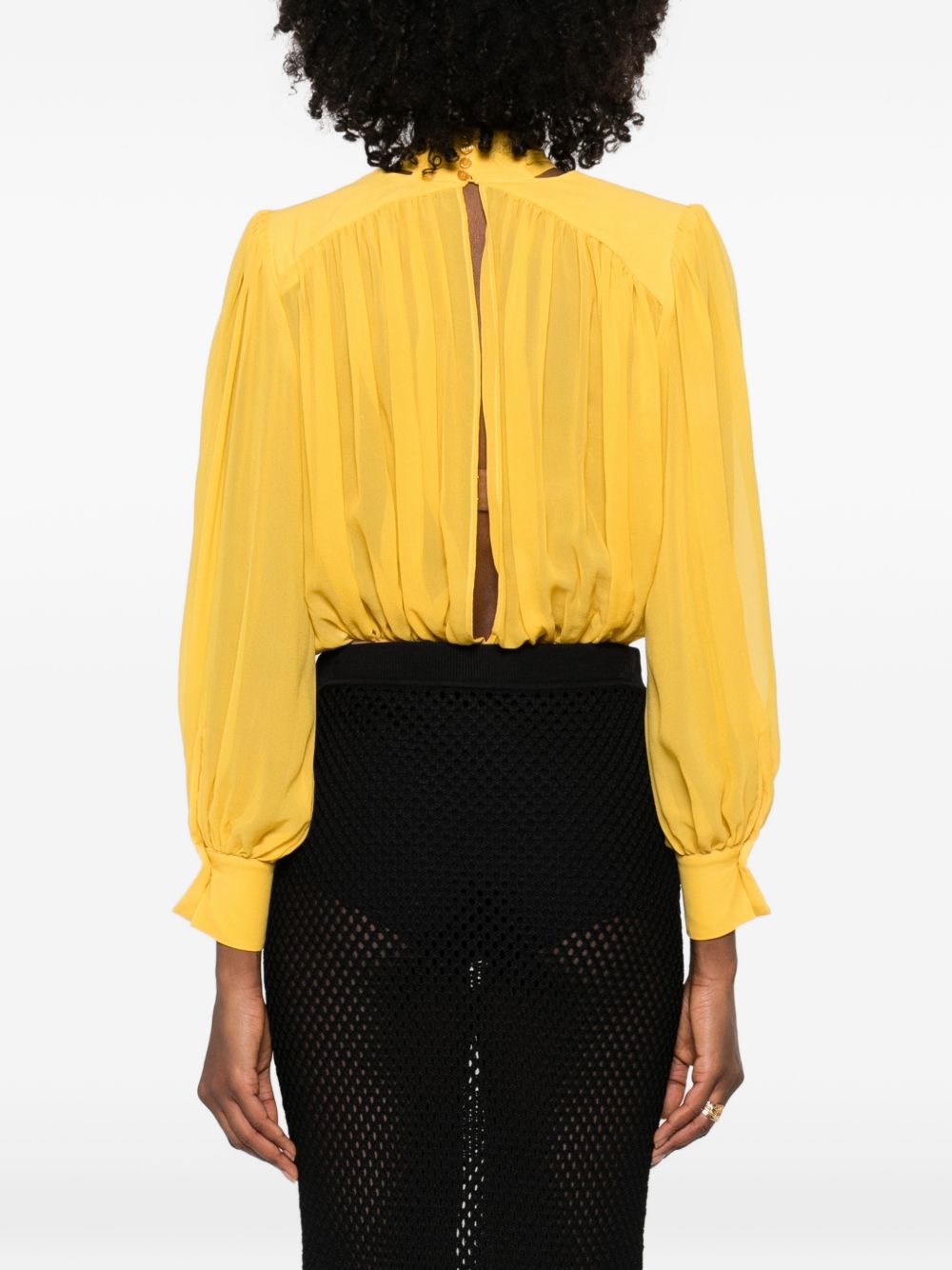 Elisabetta Franchi Shirts Yellow CB00661E2EV4 (Elisabetta Franchi / ボディスーツ ) | Elisabetta Franchi (エリザベッタ フランキ)(4)