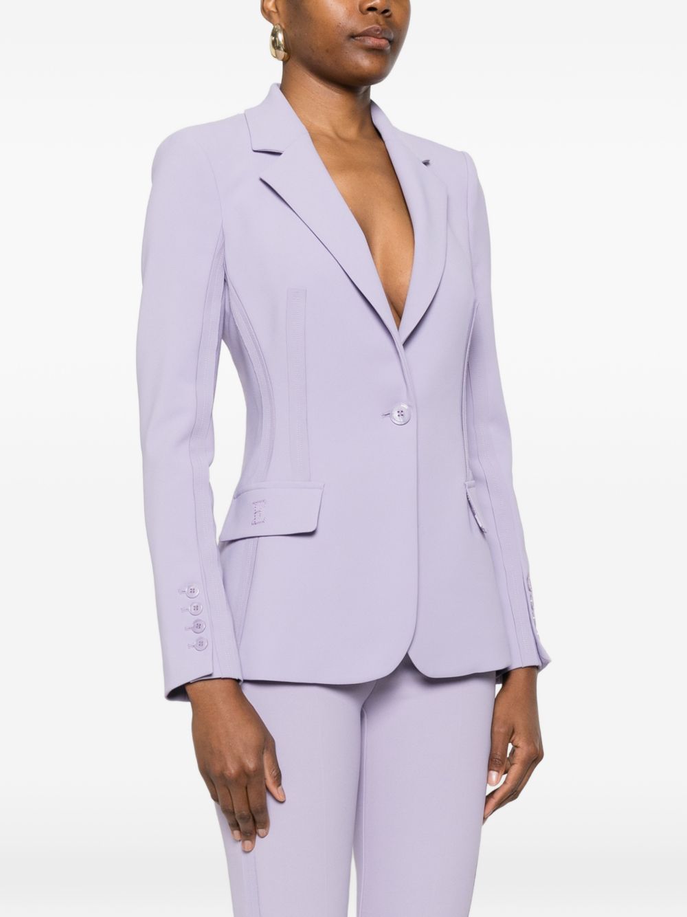 Elisabetta Franchi Jackets Lilac GI21661E2EV7 (Elisabetta Franchi / ブレザー・ジャケット ) | Elisabetta Franchi (エリザベッタ フランキ)(2)