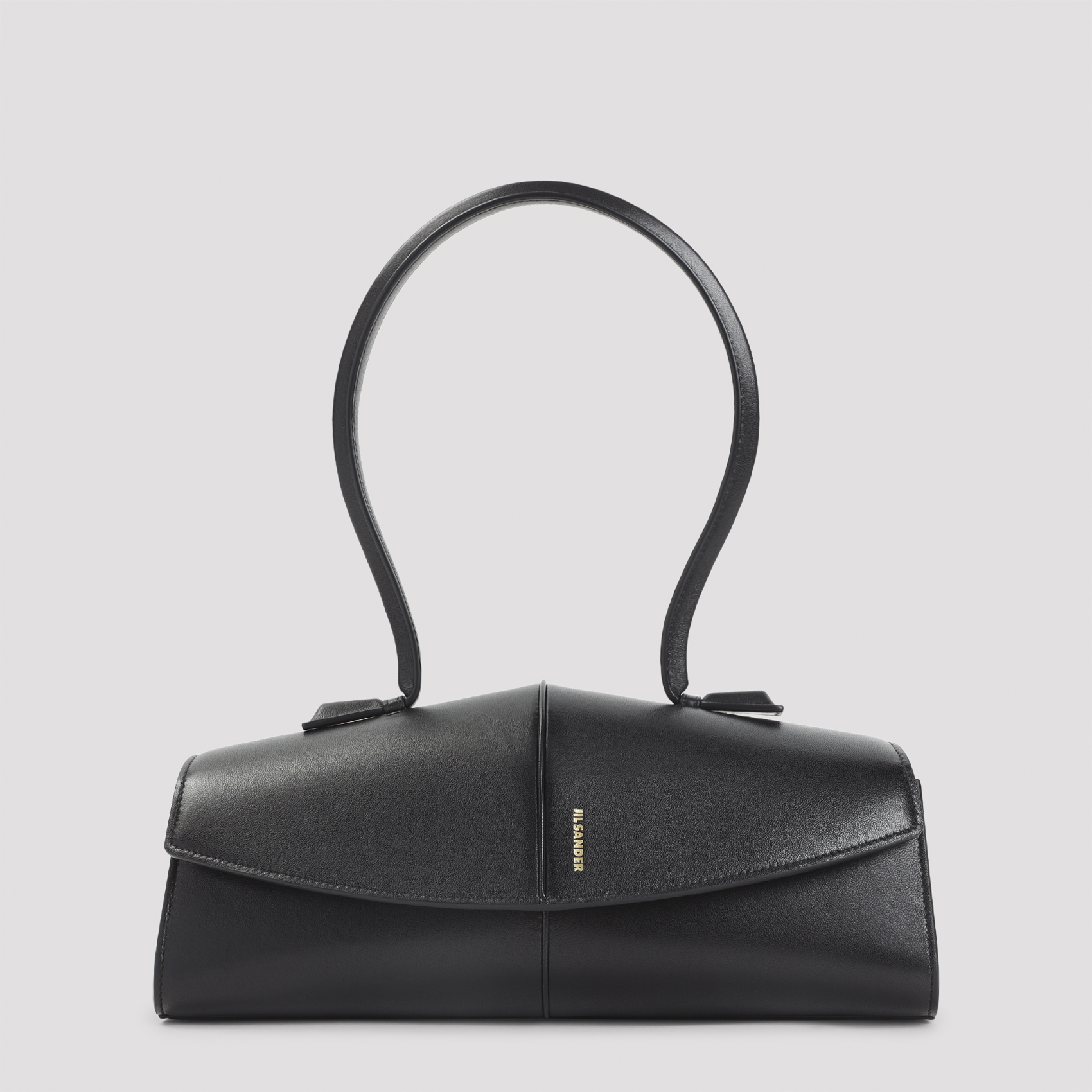 Black leather Linea shoulder bag J08ZH0104P9079001 (Jil Sander / ハンドバッグ・ショルダーバッグ ) | Jil Sander (ジルサンダー)(4)