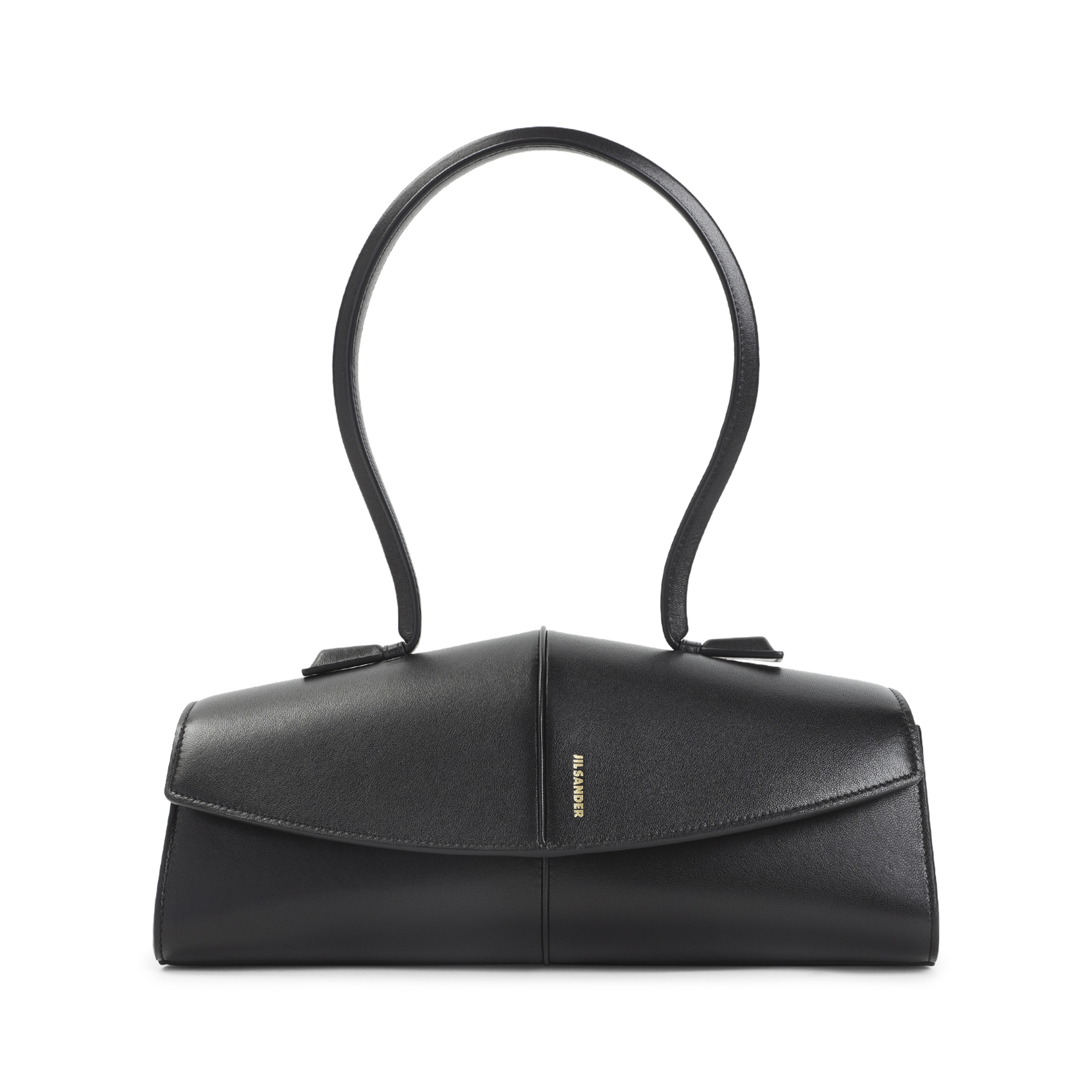 Black leather Linea shoulder bag J08ZH0104P9079001 (Jil Sander / ハンドバッグ・ショルダーバッグ ) | Jil Sander (ジルサンダー)