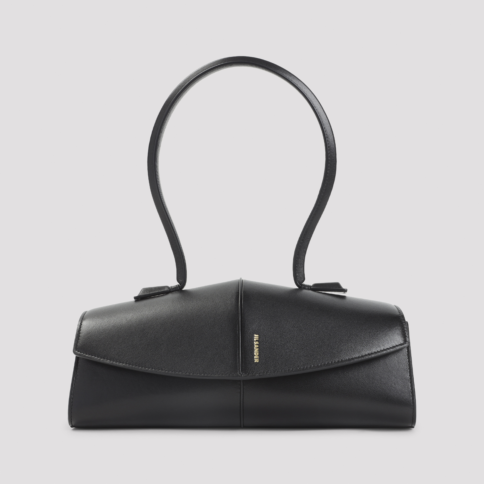 Black leather Linea shoulder bag J08ZH0104P9079001 (Jil Sander / ハンドバッグ・ショルダーバッグ ) | Jil Sander (ジルサンダー)(1)