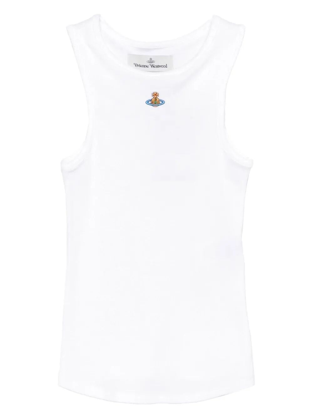 90S ORB-EMBELLISHED RIBBED TANK TOP 3G01003ZJ009CA401 (Vivienne Westwood / タンクトップ・キャミソール ) | Vivienne Westwood (ヴィヴィアン・ウェストウッド)