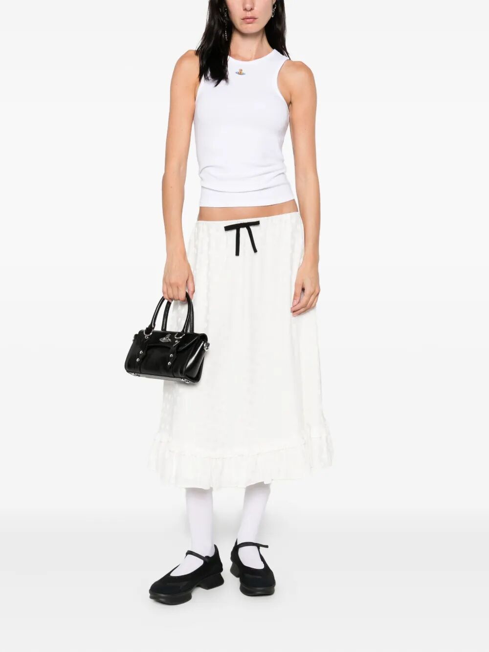 90S ORB-EMBELLISHED RIBBED TANK TOP 3G01003ZJ009CA401 (Vivienne Westwood / タンクトップ・キャミソール ) | Vivienne Westwood (ヴィヴィアン・ウェストウッド)(1)