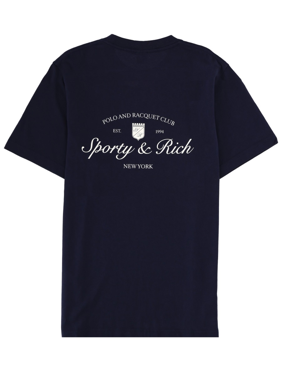 T-SHIRT "SYRACUSE" TO04366328BL106DARKNAVY (Sporty & Rich / Tシャツ・カットソー ) | Sporty & Rich (スポーティアンドリッチ)(1)
