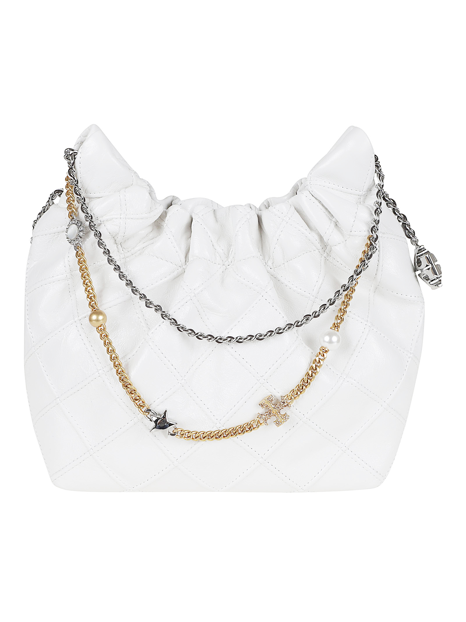 FLEMING DISTRESSED MINI HOBO BAG 164022FLEMING100 (TORY BURCH / ハンドバッグ・ショルダーバッグ ) | TORY BURCH (トリーバーチ)