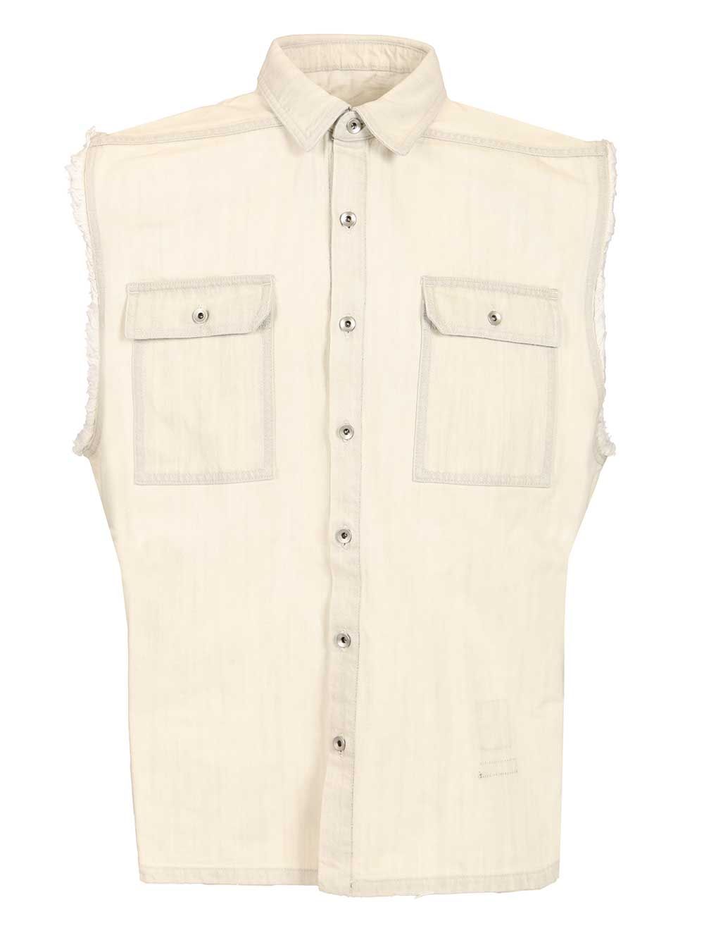 SLEEVELESS TOMMY JUMBO OUTERSHIRT DU01F4764DMW51 (Rick Owens DRKSHDW / シャツ・ブラウス ) | Rick Owens DRKSHDW (リック オウエンス ダークシャドウ)