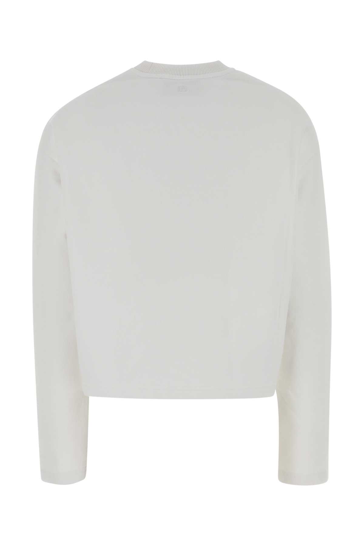 White cotton sweatshirt FSW766730100 (AMI Paris / Tシャツ・カットソー ) | AMI Paris (アミパリス)(1)