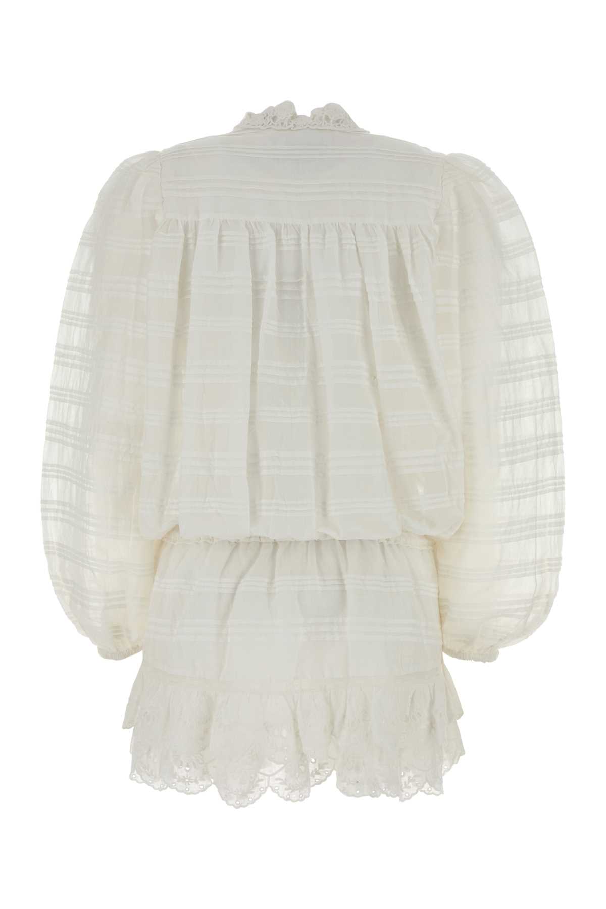 White cotton Preya mini dress RO0952FAD1J05E20WH (Isabel Marant Étoile / ワンピース・ドレス・オールインワン ) | Isabel Marant Étoile (イザベル マラン エトワール)(1)