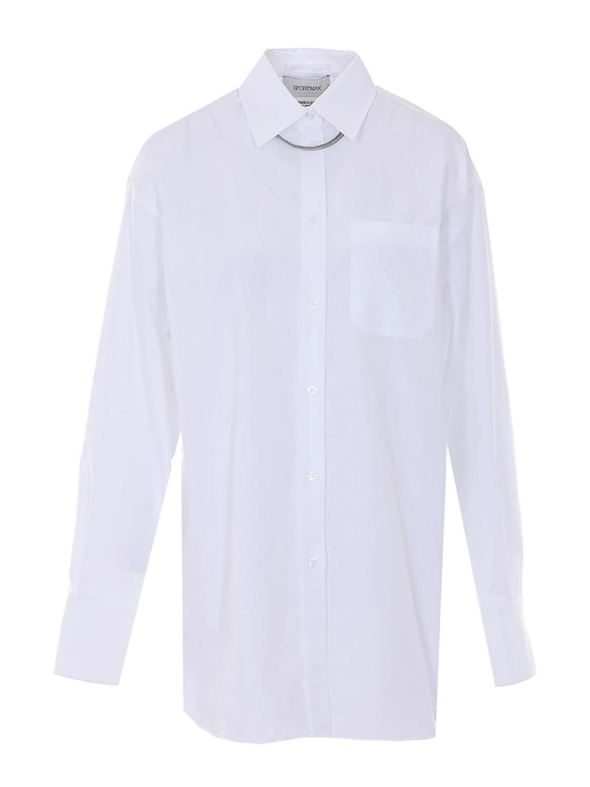 White Nespola Shirt 2612191031600001 (Sportmax / シャツ・ブラウス ) | Sportmax (スポーツマックス)