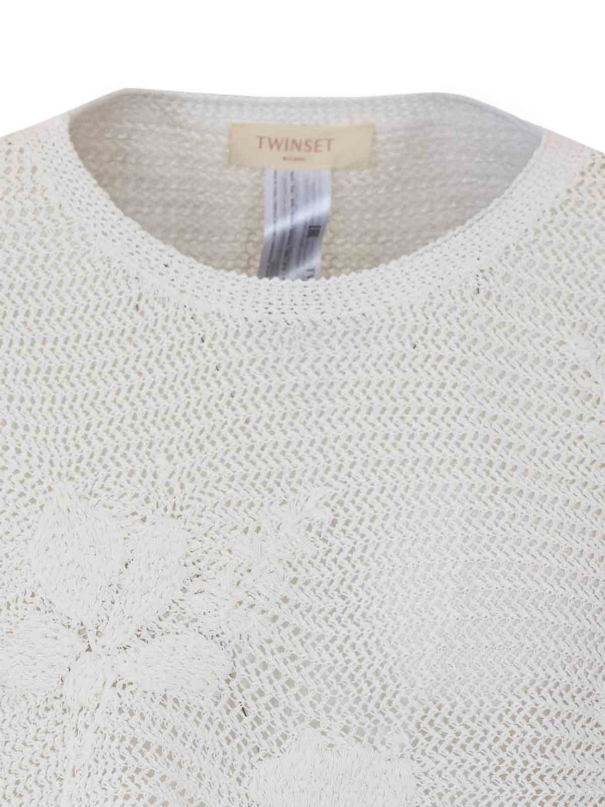 White Knitted Sweater 261TE302000381 (TWINSET / ニット・セーター・カーディガン ) | TWINSET (ツインセット)(3)