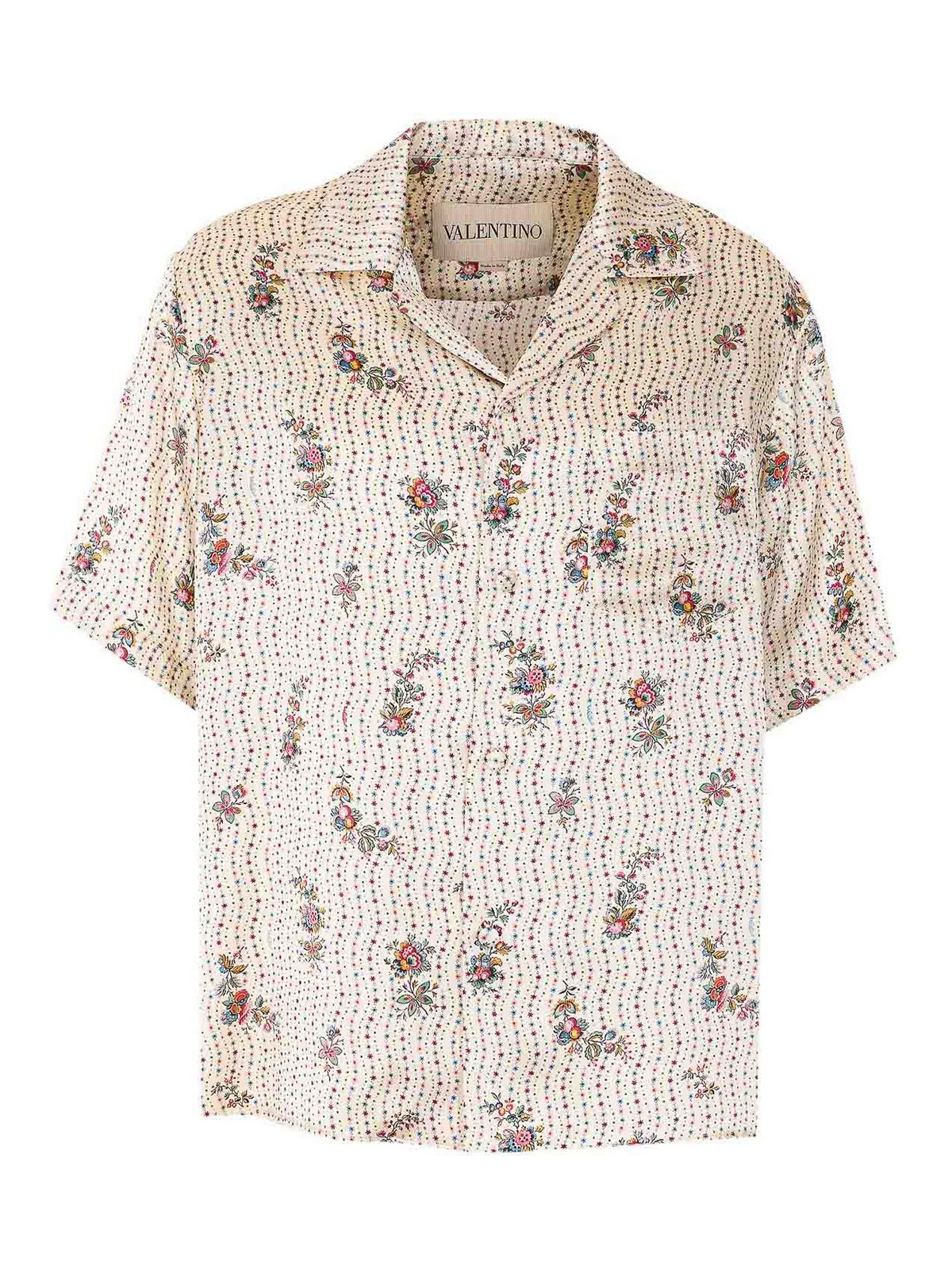 Papier Floral Print Bowling Shirt AA111B9GZC9 (Valentino Garavani / シャツ・ブラウス ) | Valentino Garavani (ヴァレンティノ)