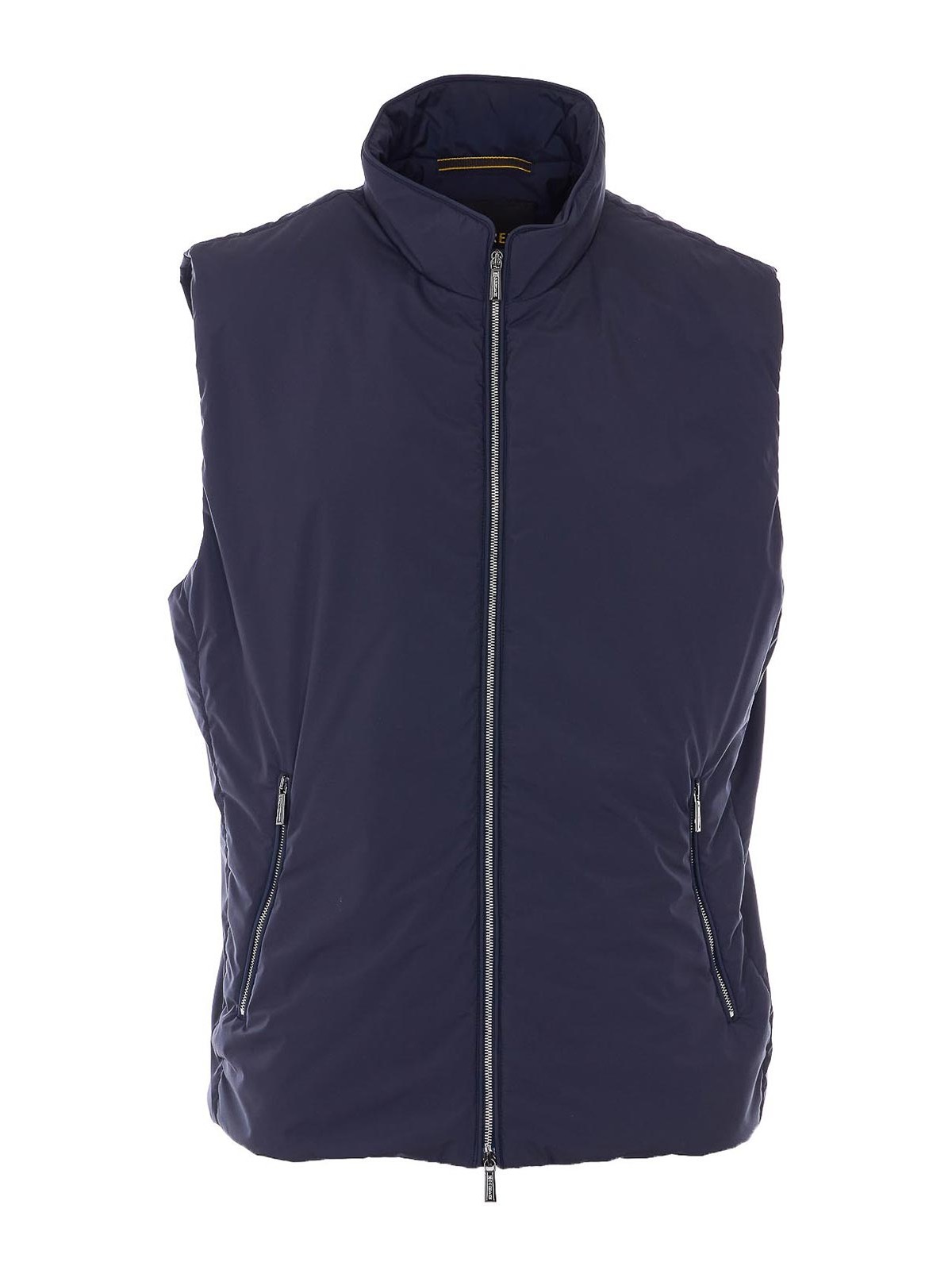 Blue Senio Vest With Frontal Zip Closure SENIOSLTU0497 (MooRER / ベスト ) | MooRER (ムーレー)