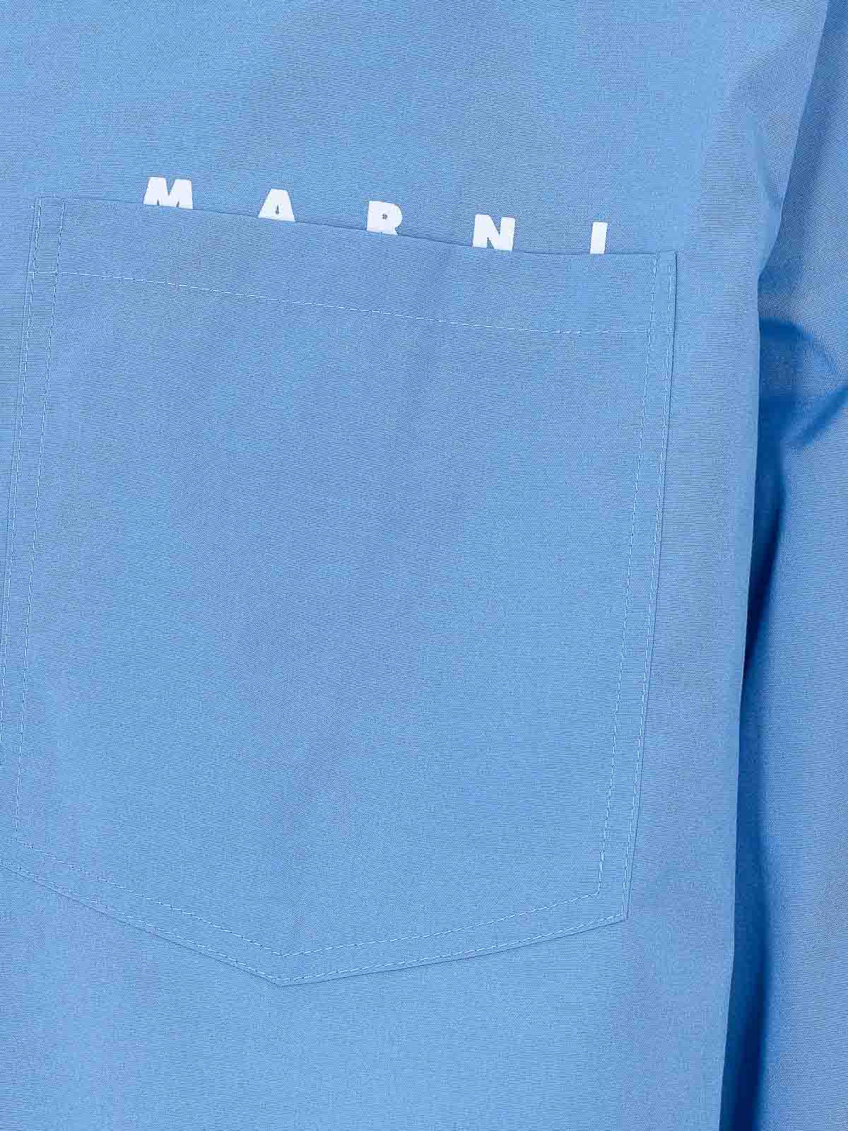 Light Blue Shirt With Zip Closure CUMU0297P0USCT88LWB31 (Marni / シャツ・ブラウス ) | Marni (マルニ)(2)