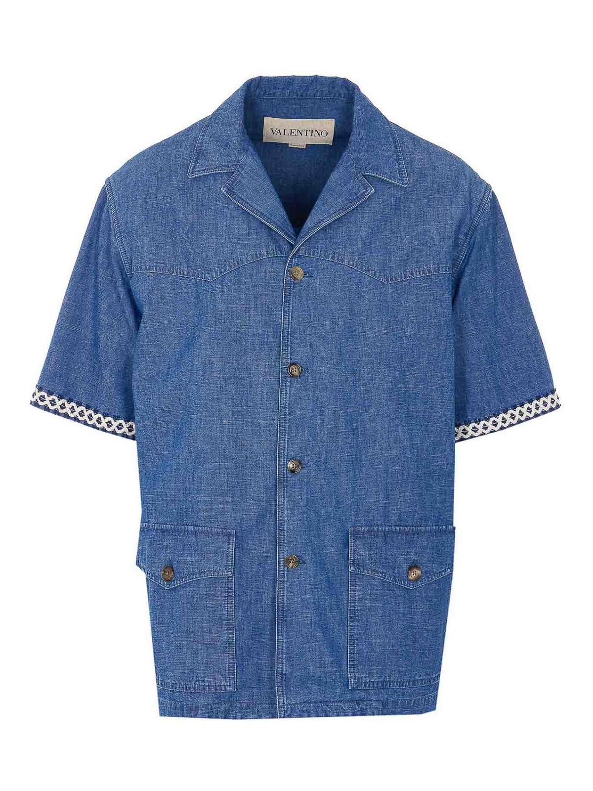 Denim Shirt With Frontal Buttons Closure DBF20AL4558 (Valentino Garavani / シャツ・ブラウス ) | Valentino Garavani (ヴァレンティノ)