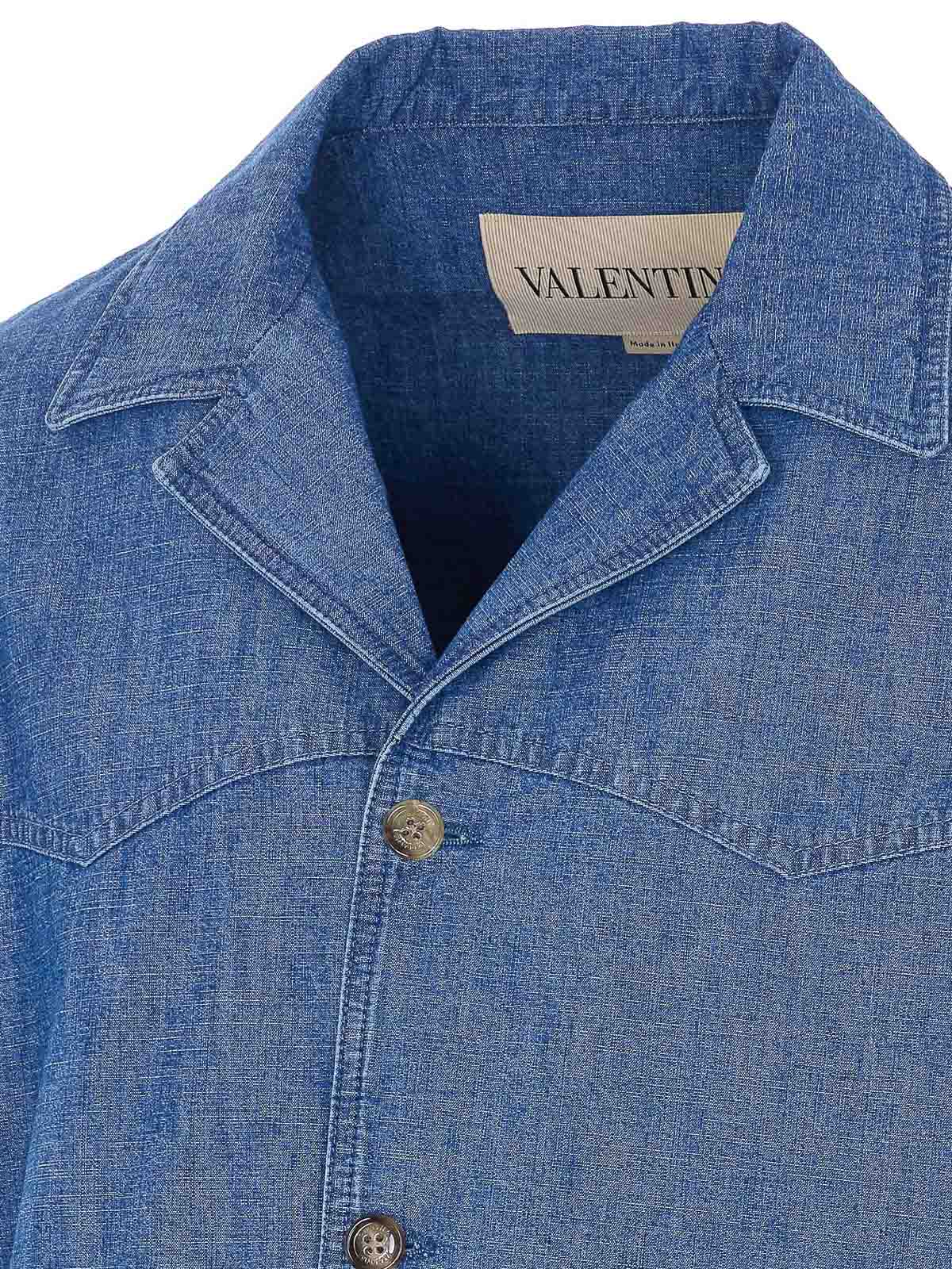 Denim Shirt With Frontal Buttons Closure DBF20AL4558 (Valentino Garavani / シャツ・ブラウス ) | Valentino Garavani (ヴァレンティノ)(2)