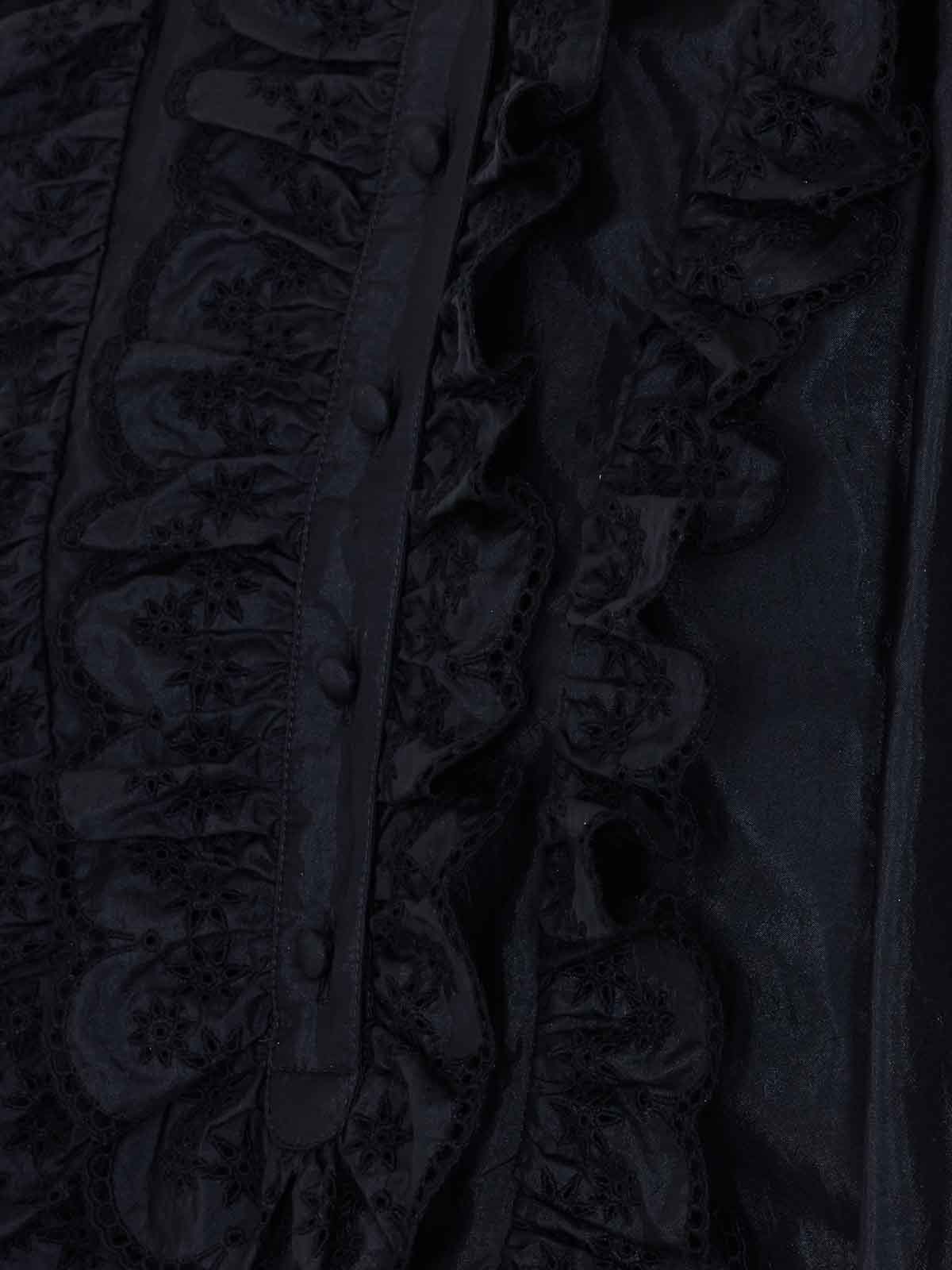 Black Shirt With Frontal Buttons Closure 26SHT28102001 (Chloé / シャツ・ブラウス ) | Chloé (クロエ)(2)