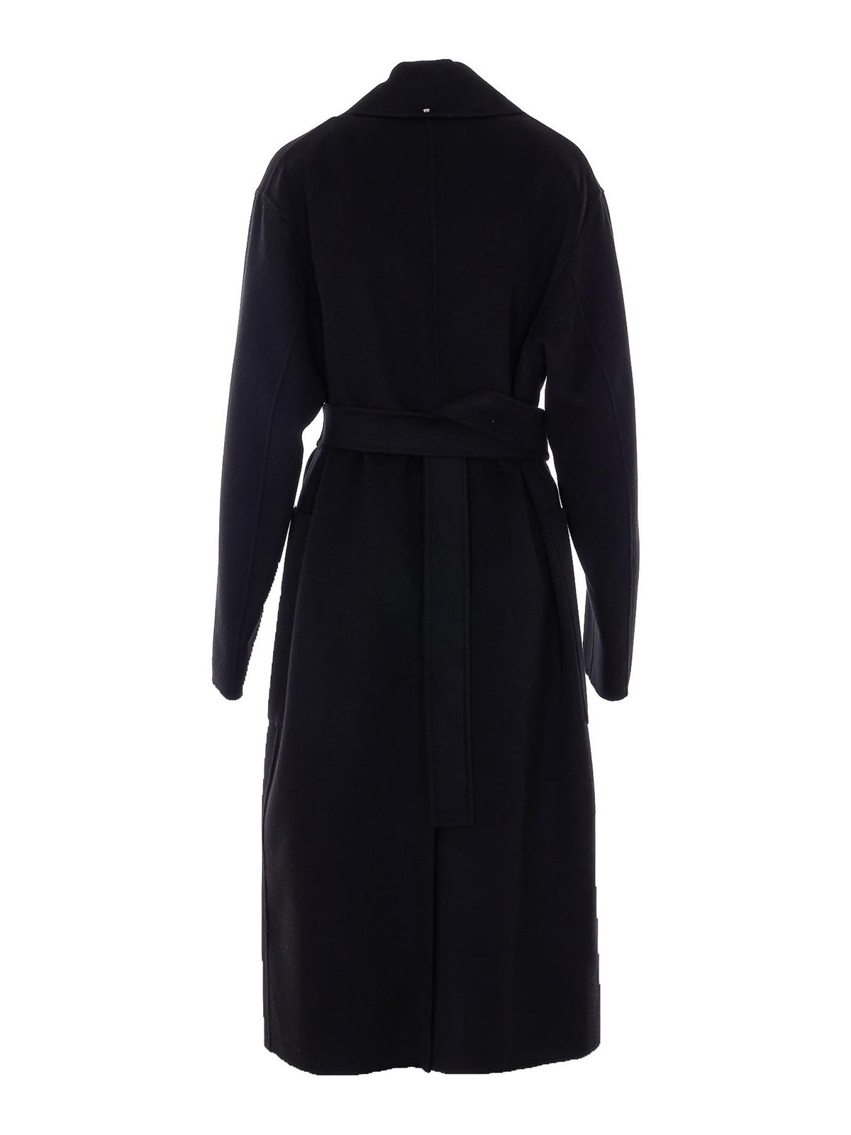 Black Cose Coat With Belt On Waist 261201104160001E15 (Sportmax / コート ) | Sportmax (スポーツマックス)(1)