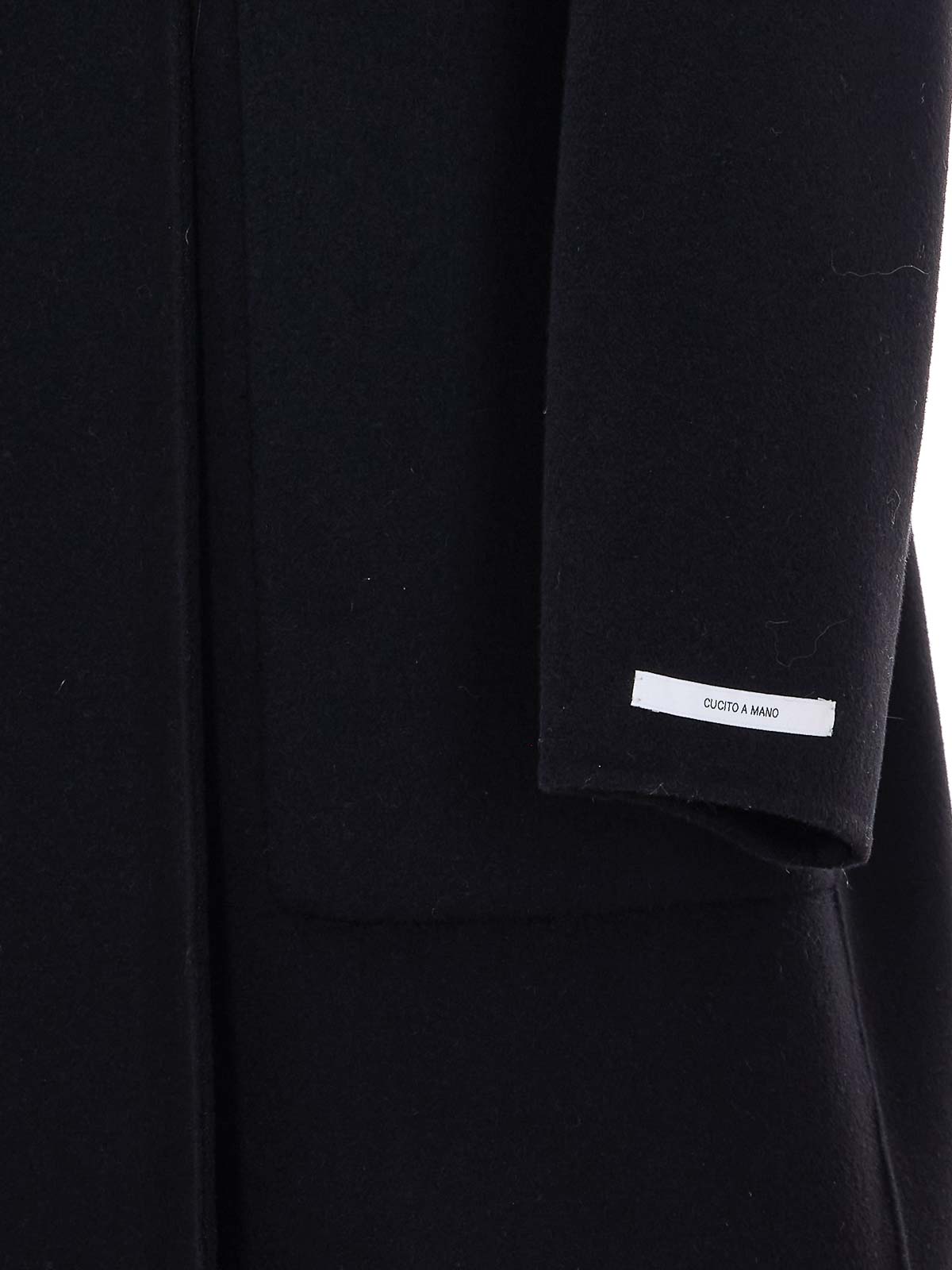 Black Cose Coat With Belt On Waist 261201104160001E15 (Sportmax / コート ) | Sportmax (スポーツマックス)(2)