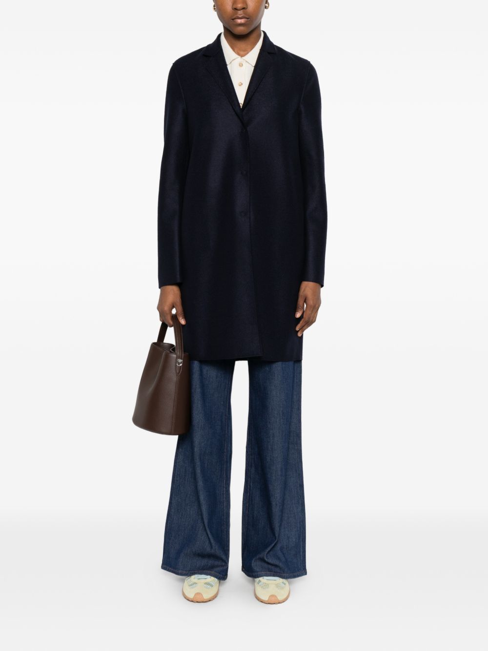 Harris Wharf London Coats Blue AE1301MLX358 (Harris Wharf London / コート ) | Harris Wharf London (ハリス ワーフ ロンドン)(1)