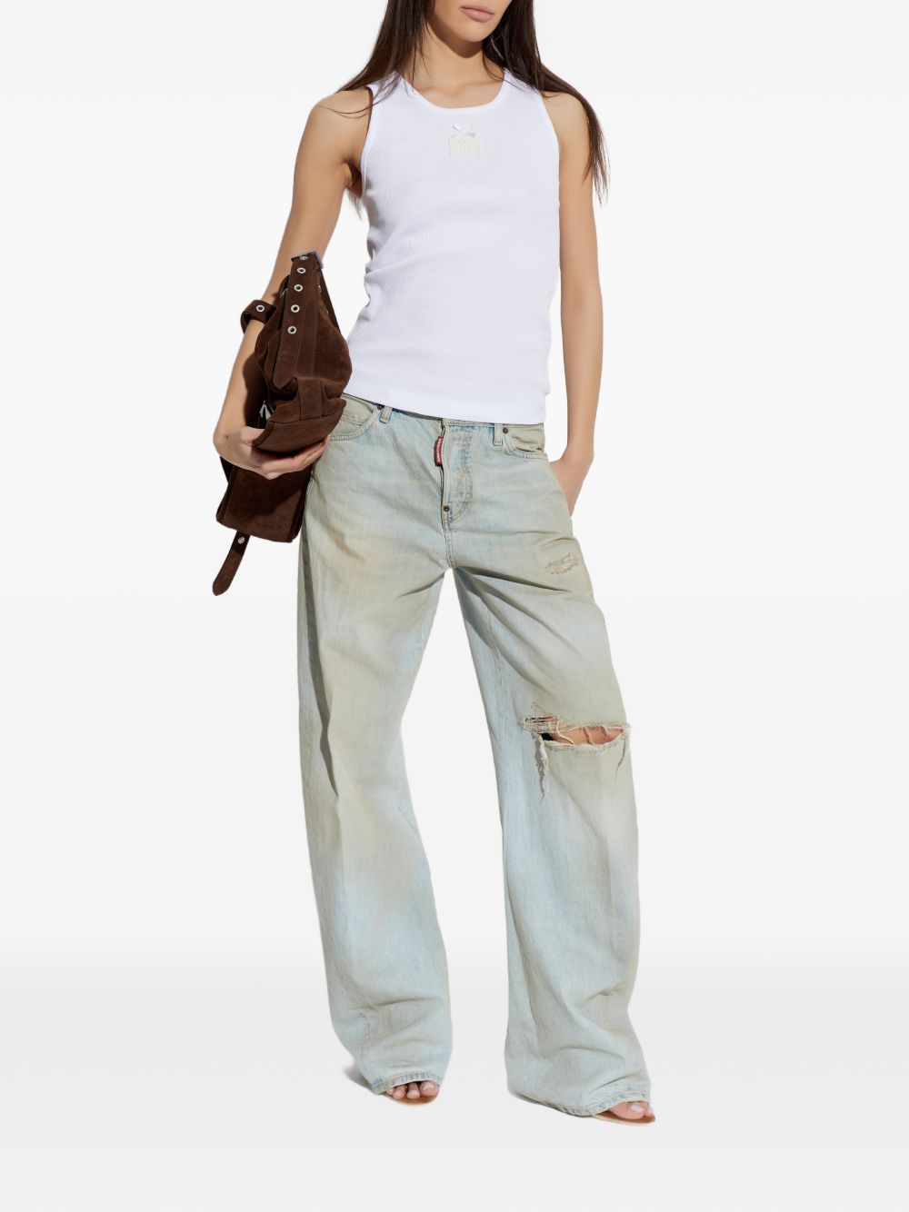 Dolce & Gabbana Top White F8V40ZGDDCPW0800 (Dolce & Gabbana / タンクトップ・キャミソール ) | Dolce & Gabbana (ドルチェガッバーナ)(2)