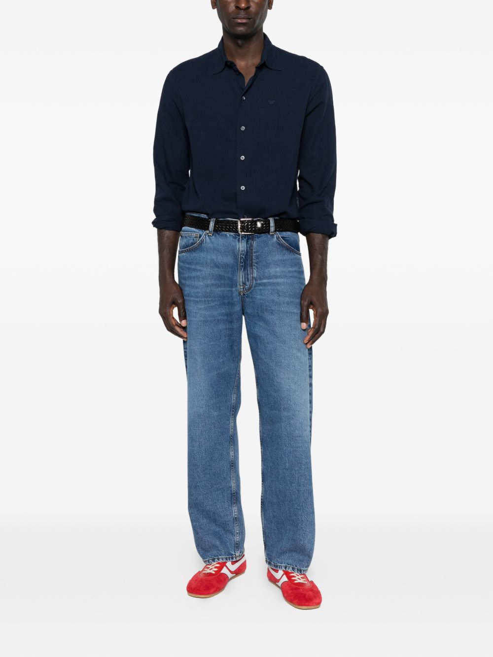 Emporio Armani Shirts Blue EM000099TE20550UB109 (EMPORIO ARMANI / シャツ・ブラウス ) | EMPORIO ARMANI (エンポリオ アルマーニ)(2)