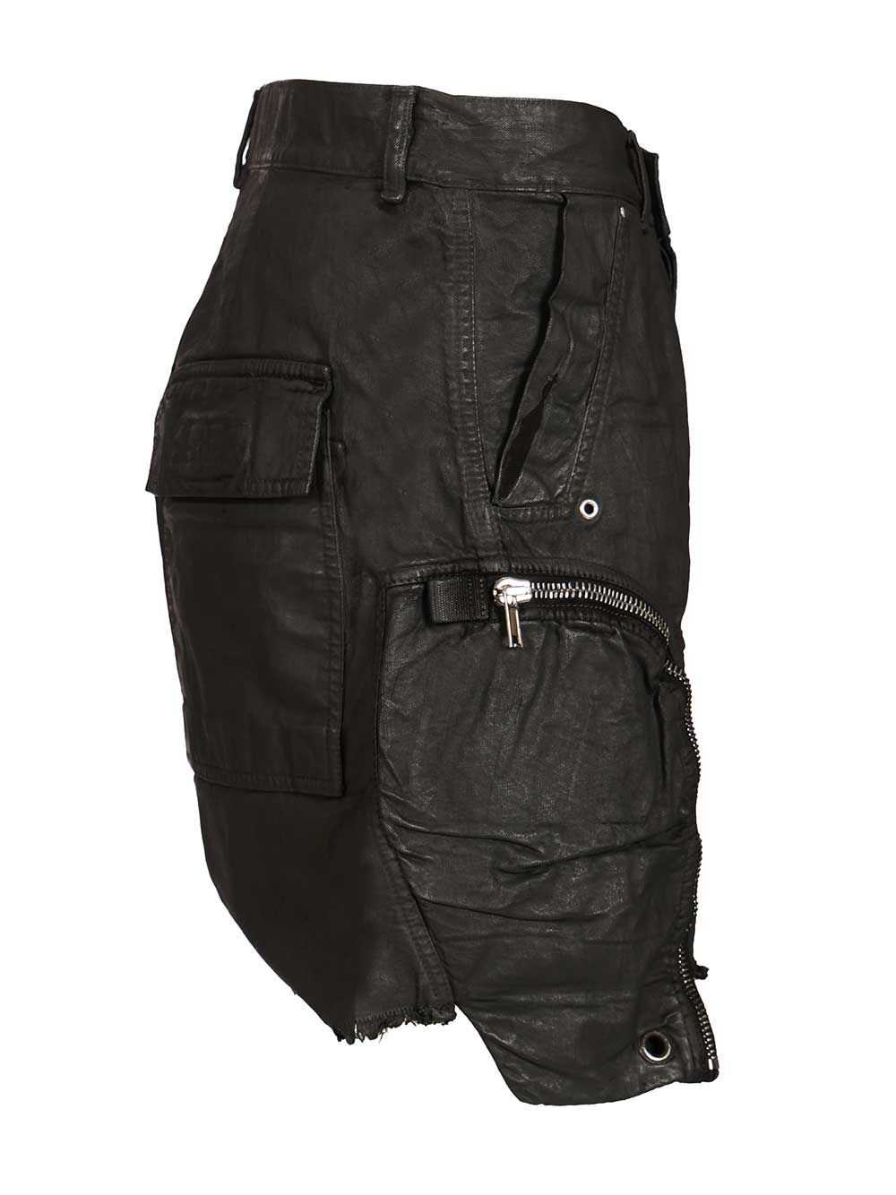 BAUHAUS SHORT IN DENIM DEEP BLACK DU01F4350DBK09 (Rick Owens DRKSHDW / ショートパンツ ) | Rick Owens DRKSHDW (リック オウエンス ダークシャドウ)(2)