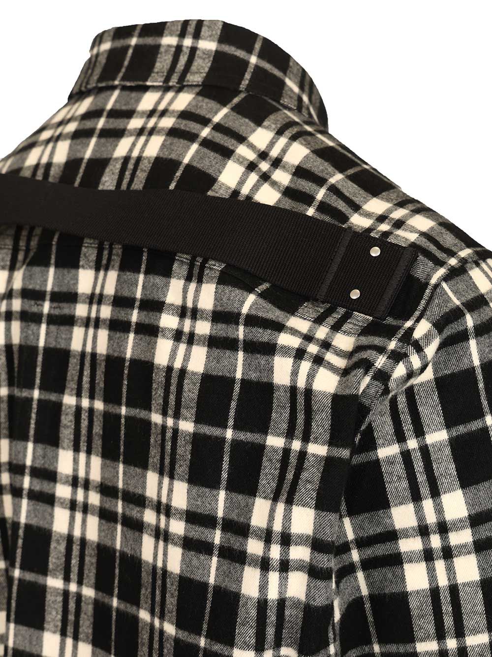 Temple checked cotton shirt RU01F2236CP09P (Rick Owens / カジュアルジャケット ) | Rick Owens (リック オウエンス)(4)