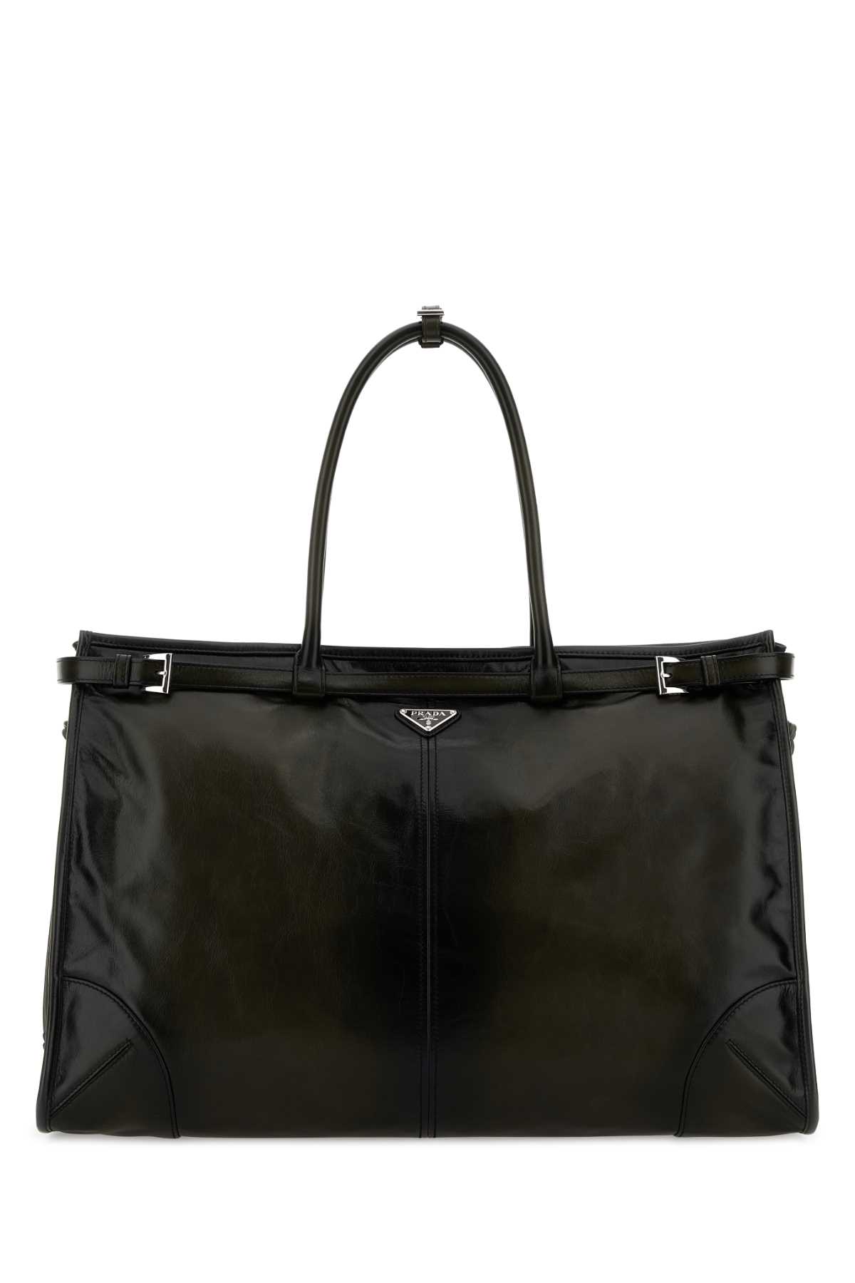 Dark green leather Prada Bonnie shopping bag 2VG1282HKFF03C5 (Prada / ハンドバッグ・ショルダーバッグ ) | Prada (プラダ)