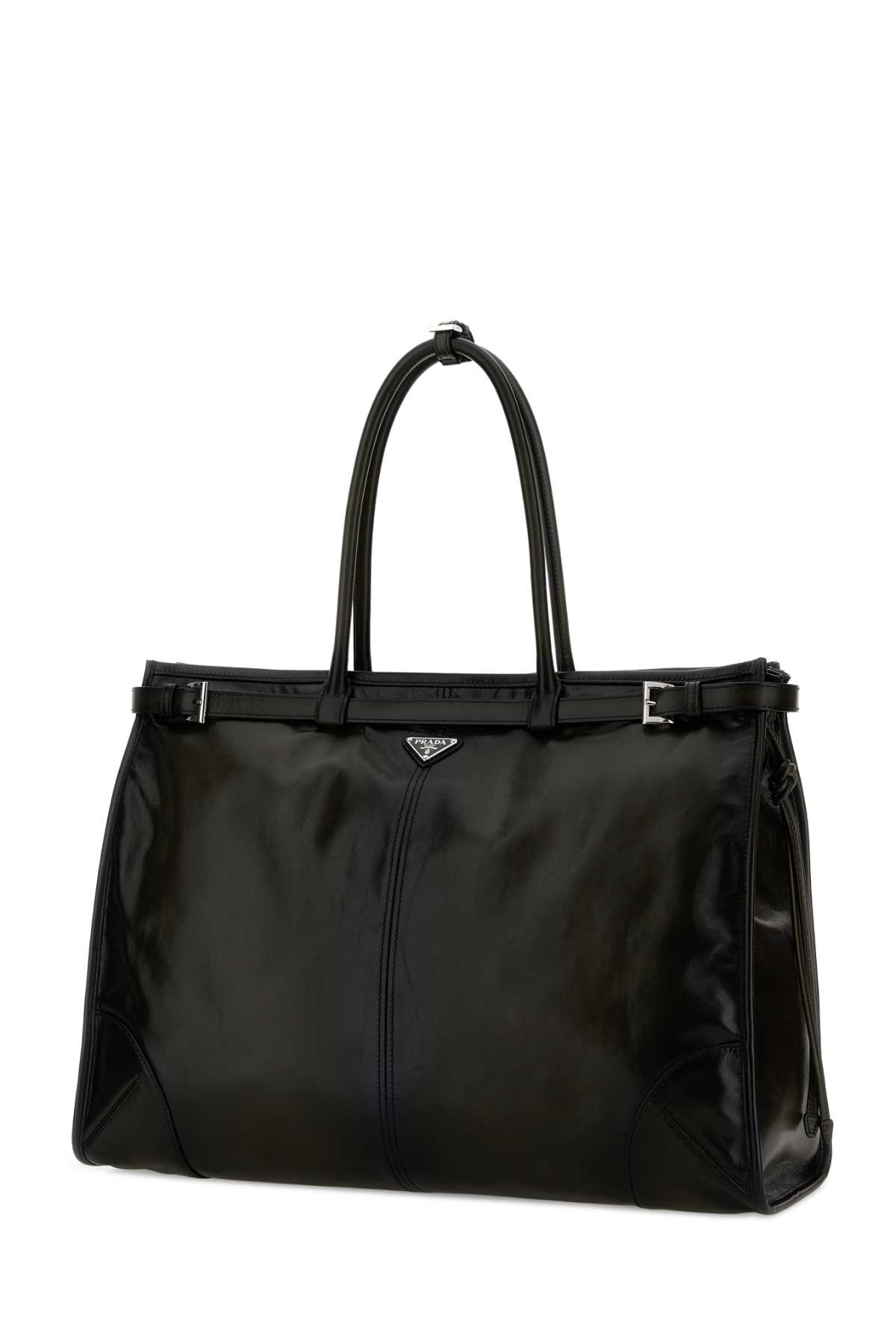 Dark green leather Prada Bonnie shopping bag 2VG1282HKFF03C5 (Prada / ハンドバッグ・ショルダーバッグ ) | Prada (プラダ)(1)