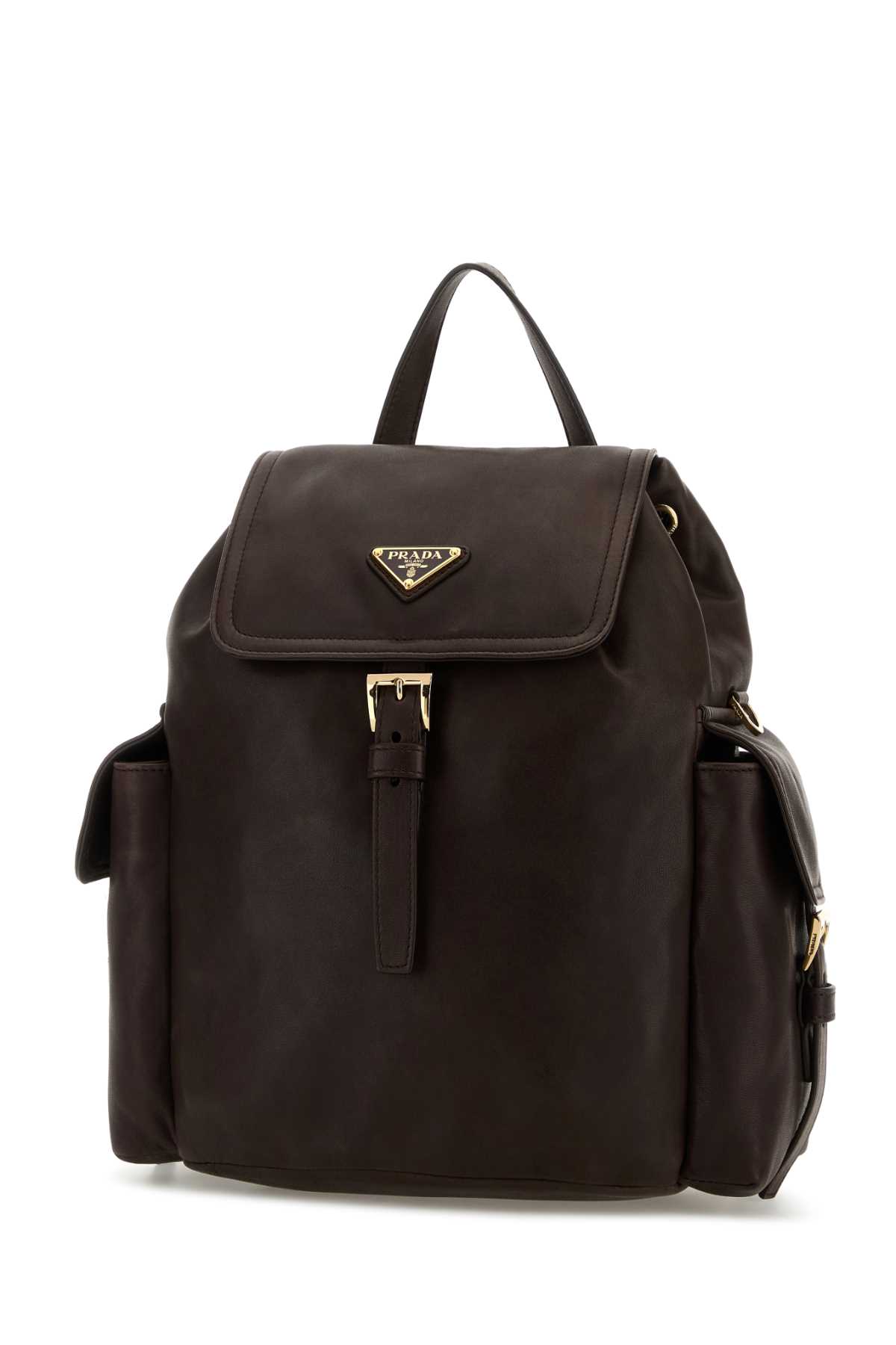 Dark brown leather backpack 1BZ0802DX8F0038 (Prada / バックパック ) | Prada (プラダ)(1)