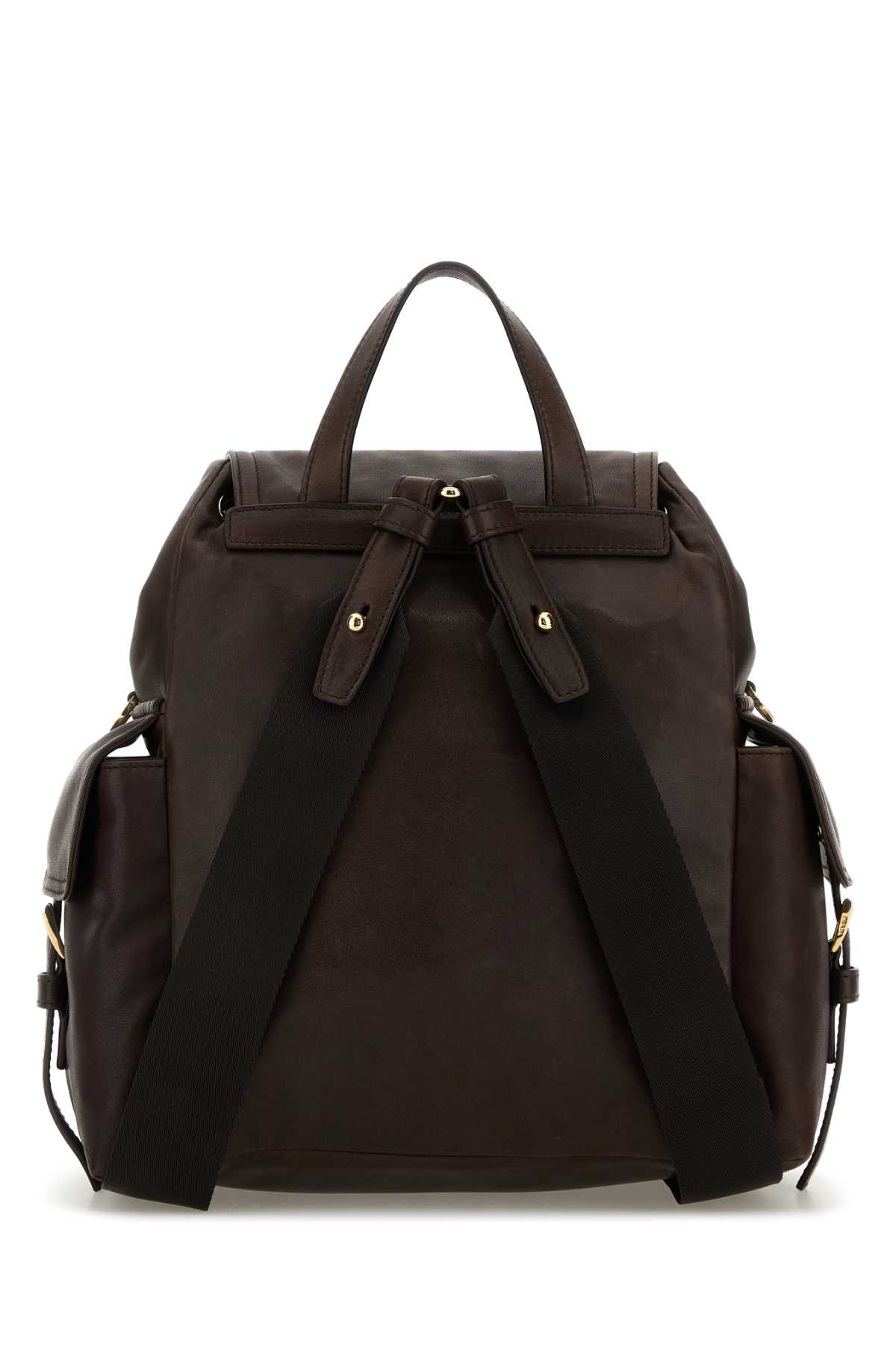 Dark brown leather backpack 1BZ0802DX8F0038 (Prada / バックパック ) | Prada (プラダ)(2)