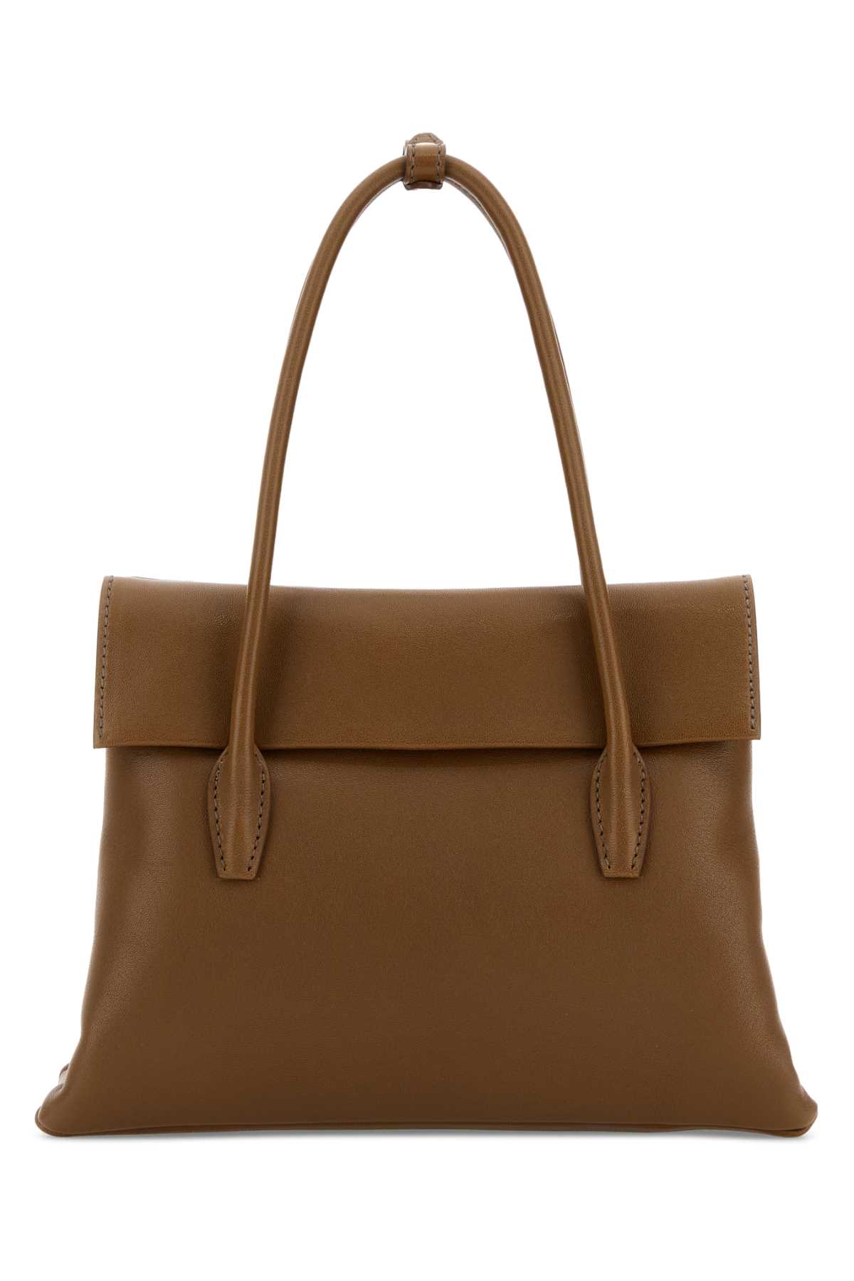 Brown leather Solitaire handbag 5BA302VOWO2IFPF0039 (MIU MIU / ハンドバッグ・ショルダーバッグ ) | MIU MIU (ミュウミュウ)(2)