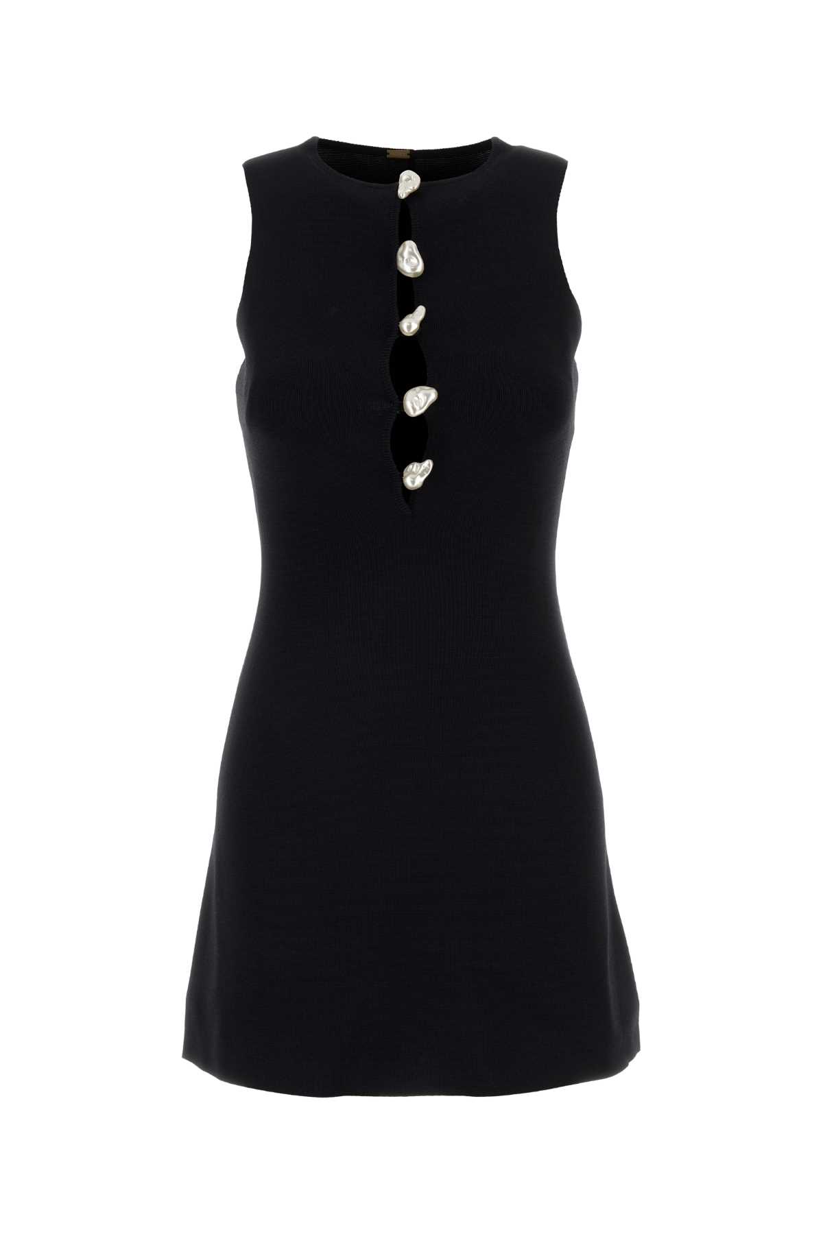 Black viscose blend Doms dress DR28984YN2051BLACK (cult gaia / ワンピース・ドレス・オールインワン ) | cult gaia (カルト ガイア)