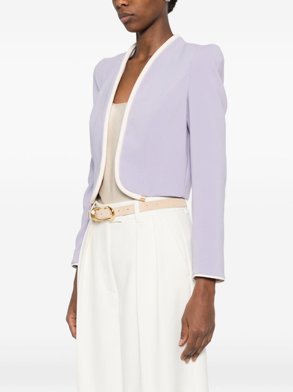 Elisabetta Franchi Jackets Lilac GI21461E2FC9 (Elisabetta Franchi / ブレザー・ジャケット ) | Elisabetta Franchi (エリザベッタ フランキ)(2)
