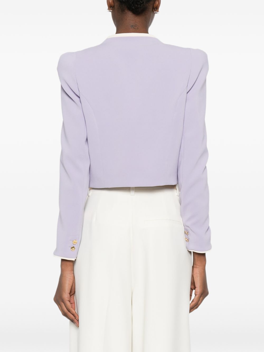 Elisabetta Franchi Jackets Lilac GI21461E2FC9 (Elisabetta Franchi / ブレザー・ジャケット ) | Elisabetta Franchi (エリザベッタ フランキ)(4)