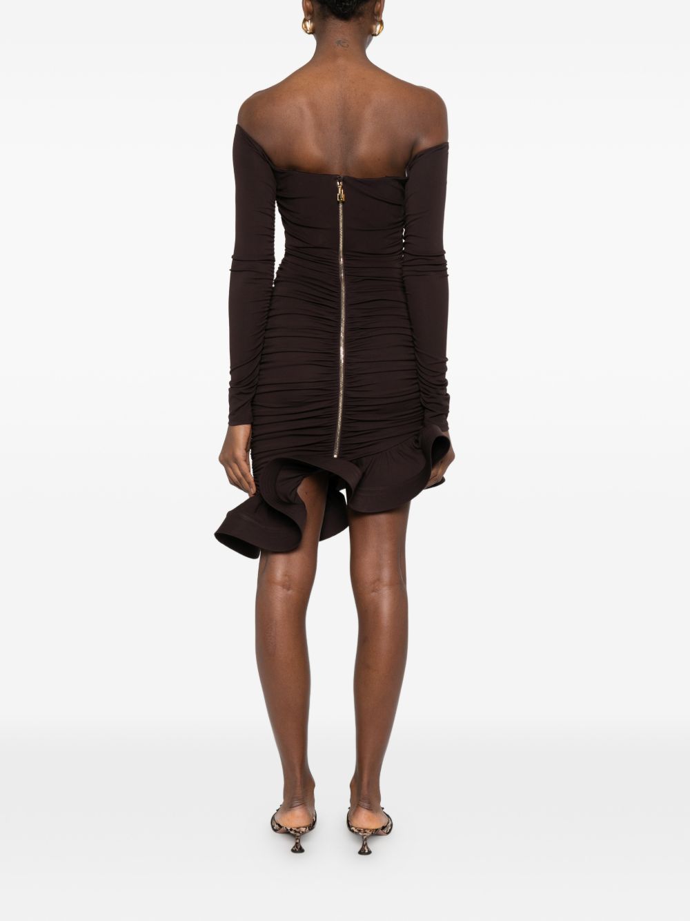 Elisabetta Franchi Dresses Brown AB88062E2EV9 (Elisabetta Franchi / ワンピース・ドレス・オールインワン ) | Elisabetta Franchi (エリザベッタ フランキ)(1)