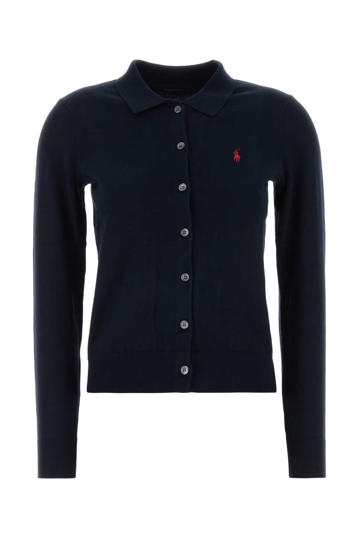 Midnight blue stretch cotton blend cardigan 211972110502 (Polo Ralph Lauren / ニット・セーター・カーディガン ) | Polo Ralph Lauren (ポロ ラルフ ローレン)