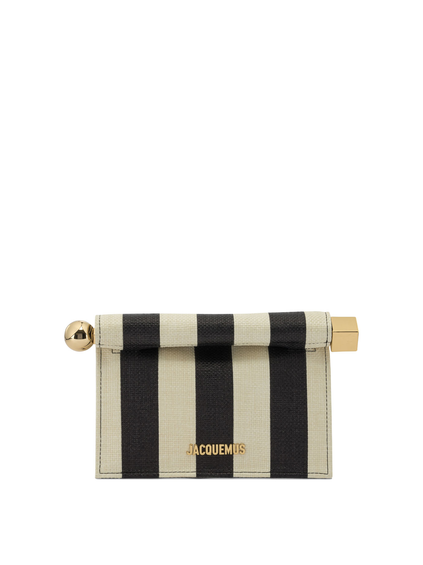 "Rond Carré" Clutch Bag BAW00392AE00076NATURAL (JACQUEMUS / クラッチバッグ・ポーチ ) | JACQUEMUS (ジャックムス)