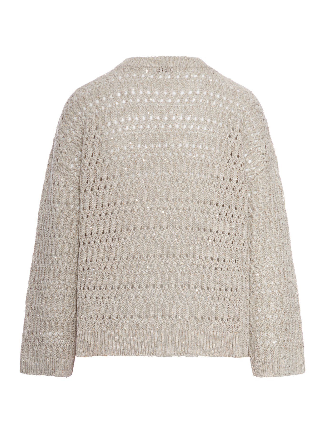 CREW NECK SWEATER IN OPENWORK LINEN YARN MCO564700C1600 (Brunello Cucinelli / ニット・セーター・カーディガン ) | Brunello Cucinelli (ブルネロ・クチネリ)(1)