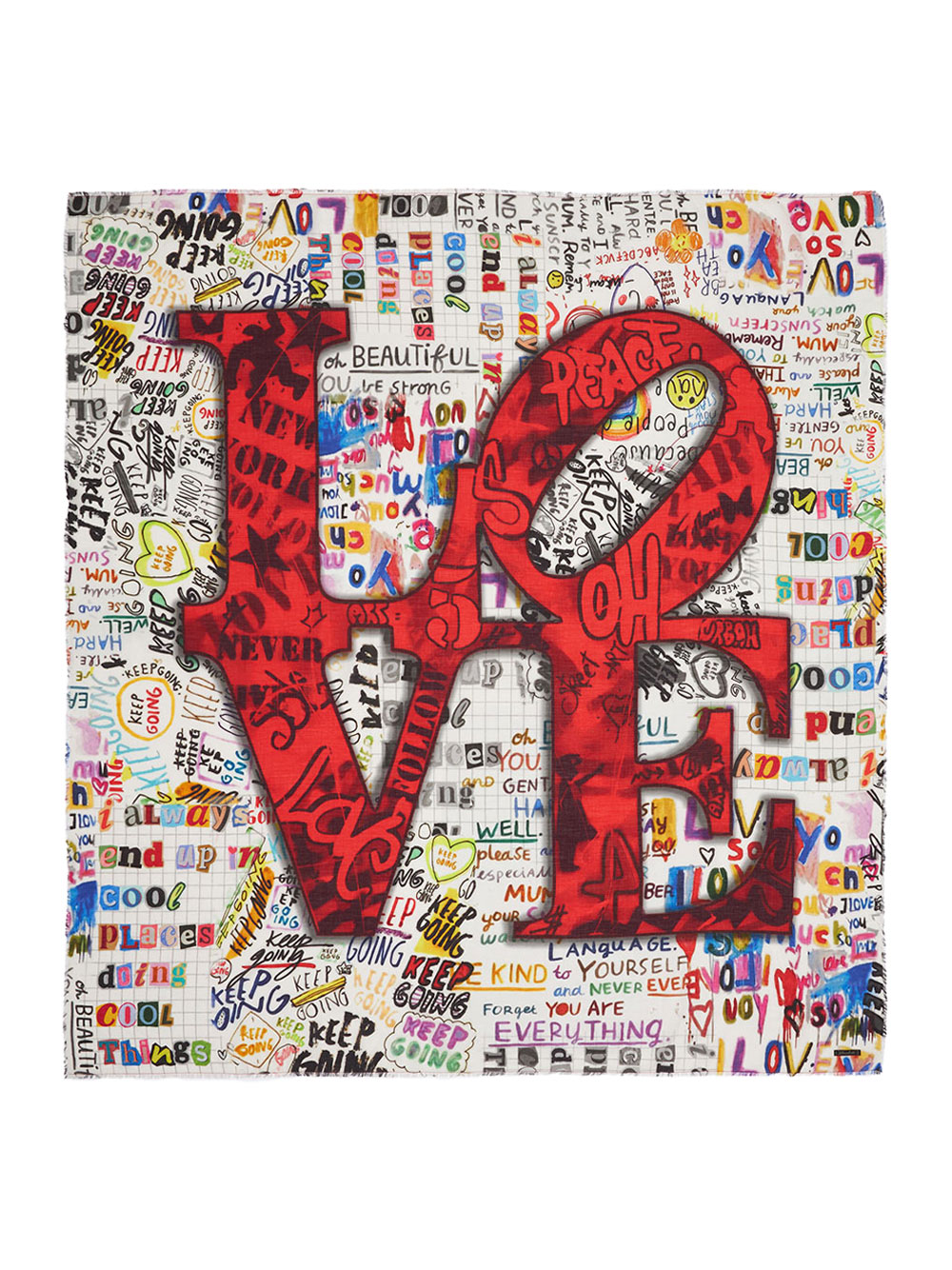 BIG LOVE PRINTED STOLE E2620971510 (Faliero Sarti / スカーフ・マフラー ) | Faliero Sarti (ファリエロ サルティ)